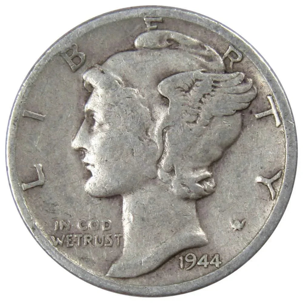 1944 S Mercury Dime VG Very Good 90% Silver 10c US Coin Collectible