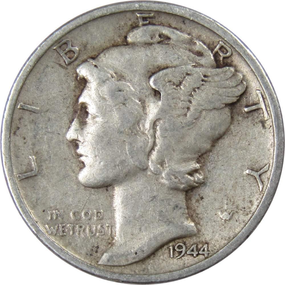1944 S Mercury Dime VF Very Fine 90% Silver 10c US Coin Collectible