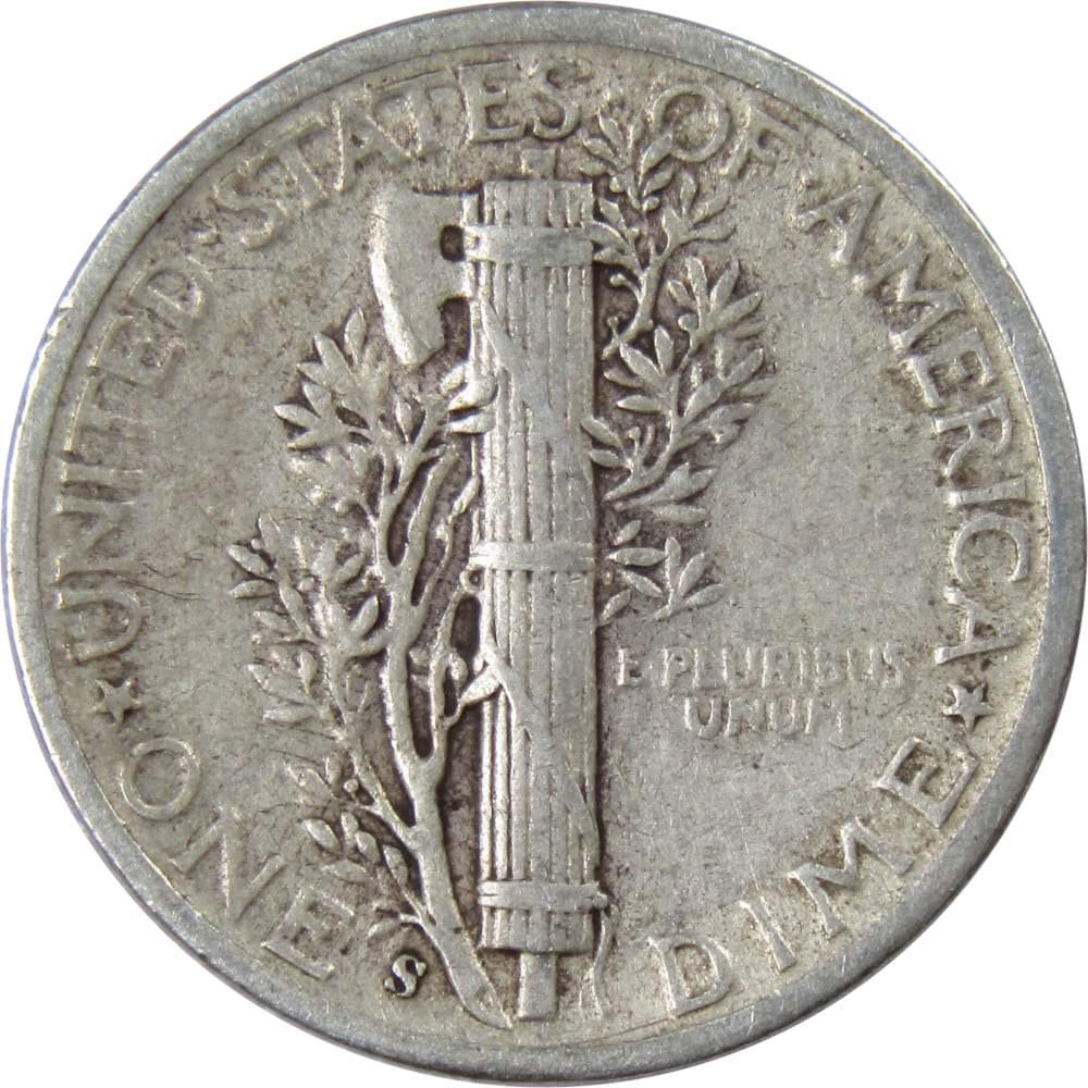 1944 S Mercury Dime VF Very Fine 90% Silver 10c US Coin Collectible