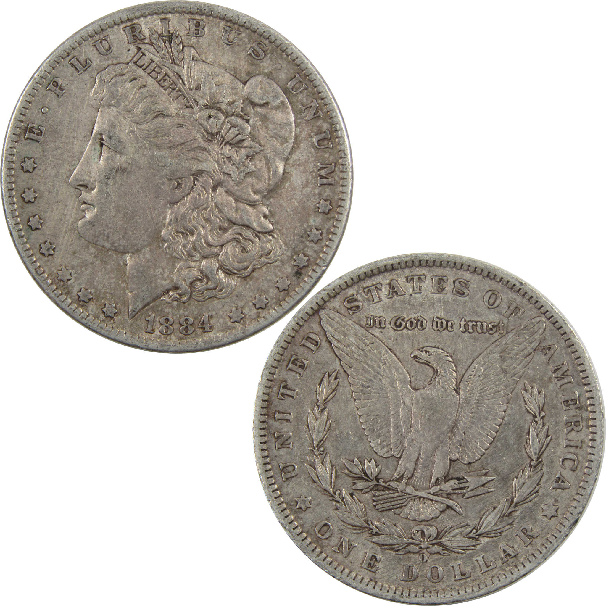 1884 O Morgan Dollar VF Very Fine 90% Silver $1 Coin SKU:I4885 - Morgan coin - Morgan silver dollar - Morgan silver dollar for sale - Profile Coins & Collectibles