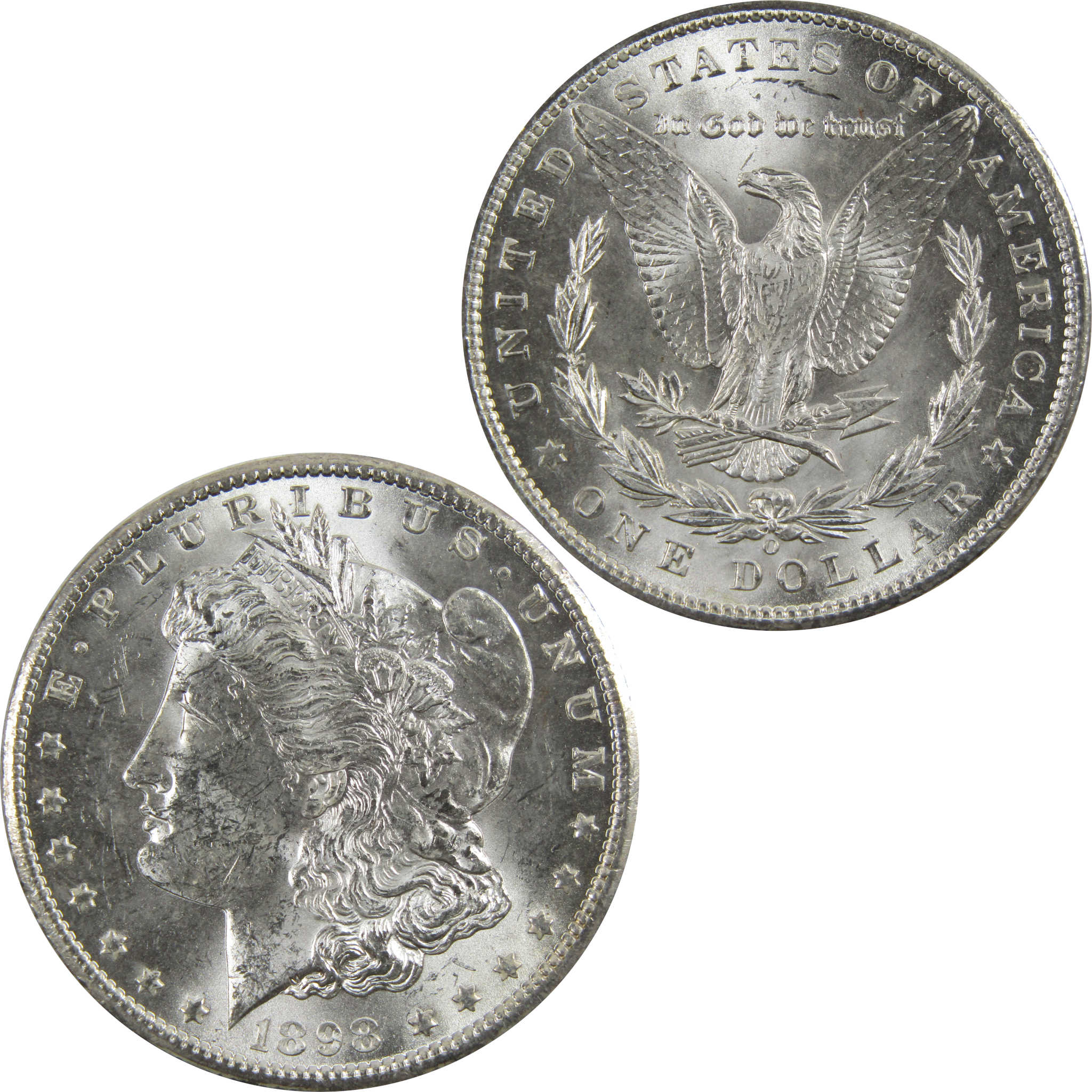 1898 O Morgan Dollar BU Uncirculated 90% Silver $1 Coin SKU:I5294 - Morgan coin - Morgan silver dollar - Morgan silver dollar for sale - Profile Coins & Collectibles