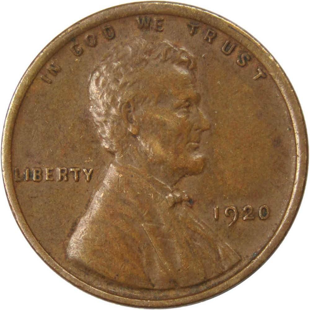 1920 Lincoln Wheat Cent XF EF Extremely Fine Bronze Penny 1c Coin Collectible