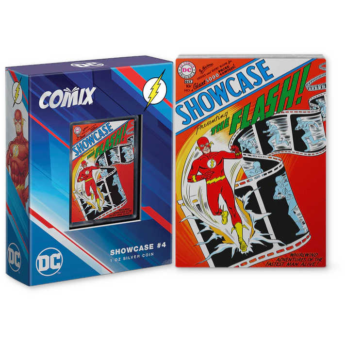 DC COMIX Showcase #4 The Flash Silver $2 Proof 2022 Niue COA SKU:OPC76