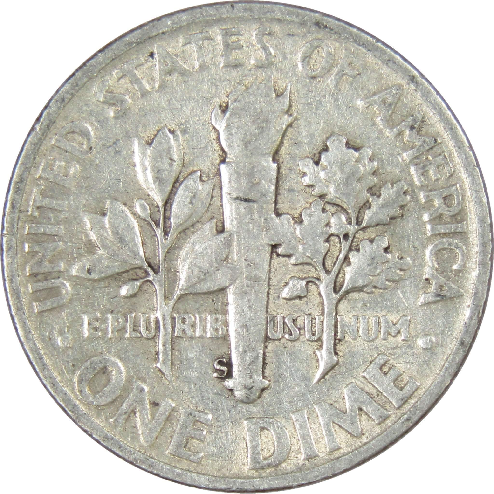 1946 S Roosevelt Dime AG About Good 90% Silver 10c US Coin Collectible