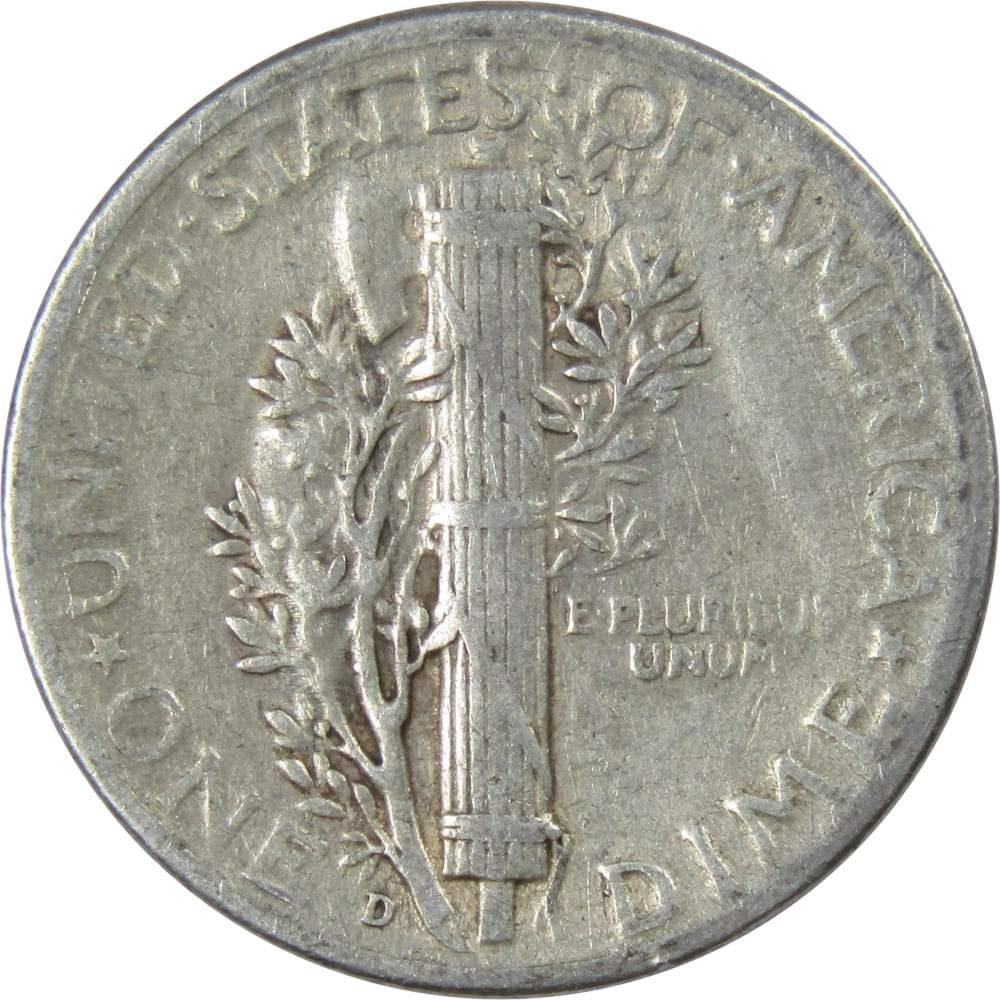 1945 D Mercury Dime VF Very Fine 90% Silver 10c US Coin Collectible