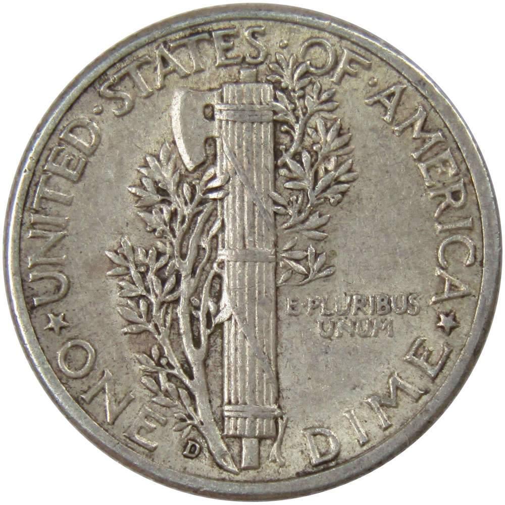 1945 D Mercury Dime XF EF Extremely Fine 90% Silver 10c US Coin Collectible