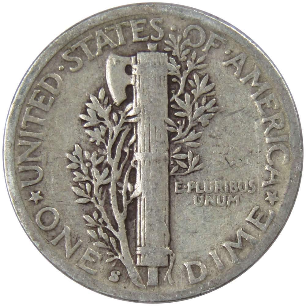 1945 S Mercury Dime VG Very Good 90% Silver 10c US Coin Collectible