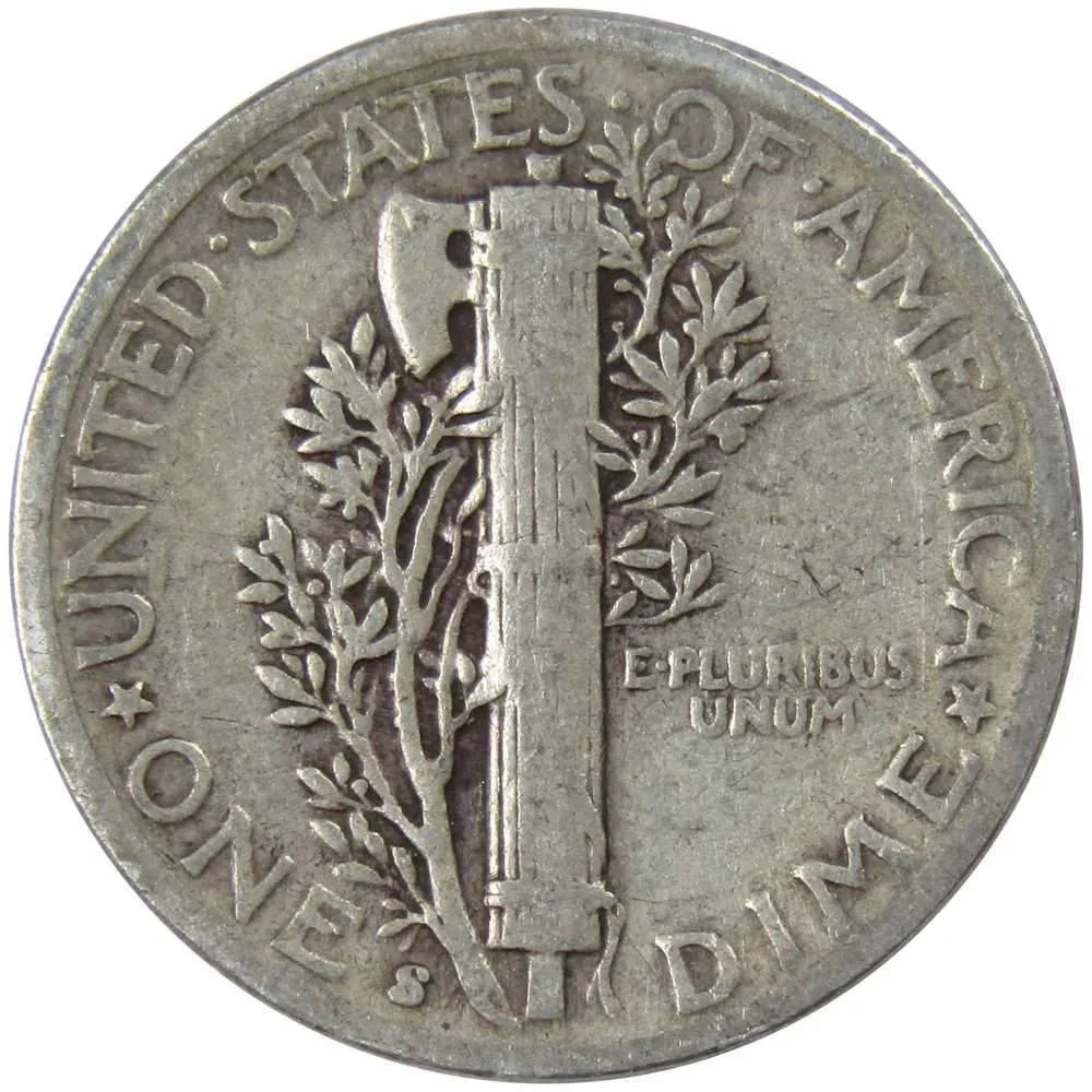 1945 S Mercury Dime VG Very Good 90% Silver 10c US Coin Collectible