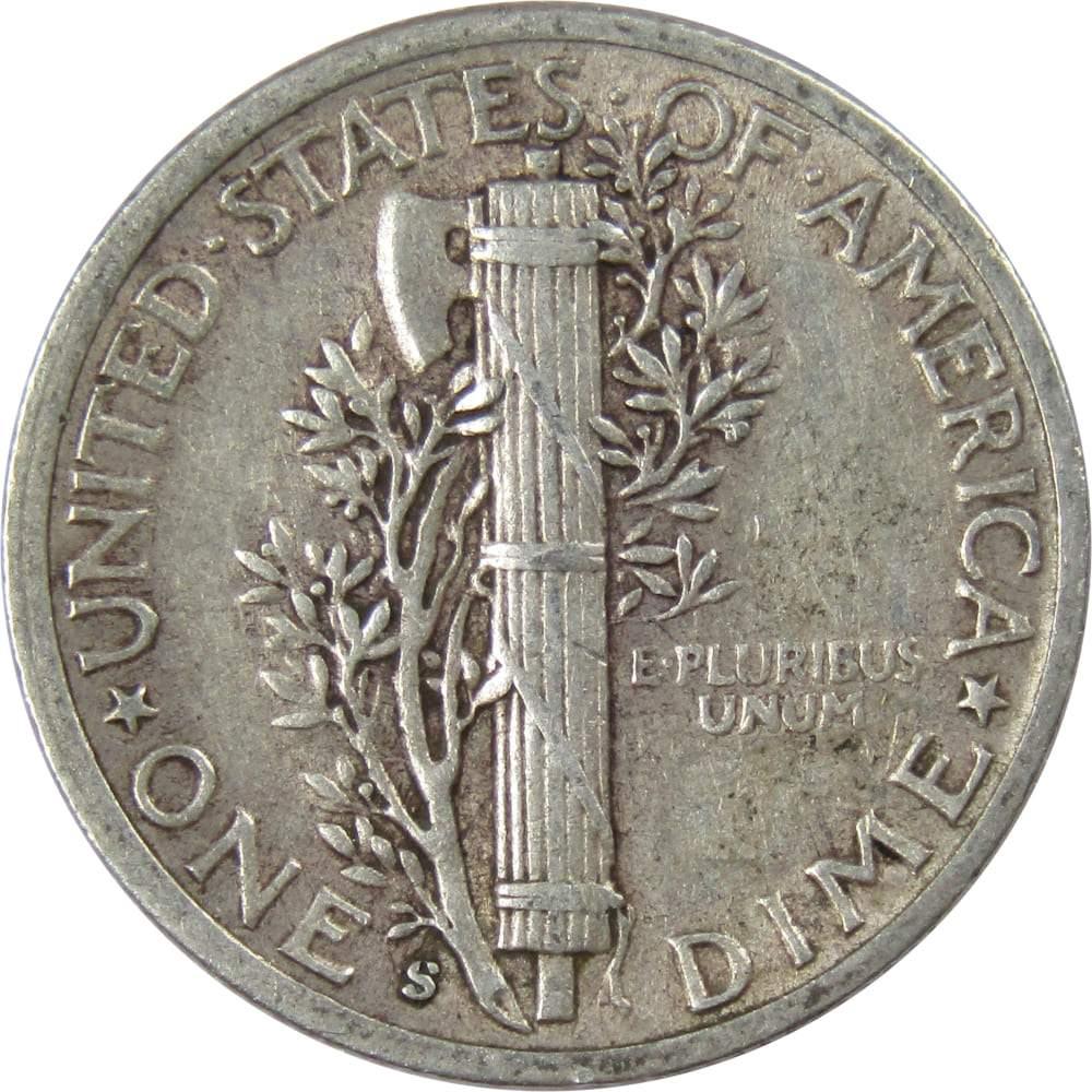 1945 S Mercury Dime VF Very Fine 90% Silver 10c US Coin Collectible