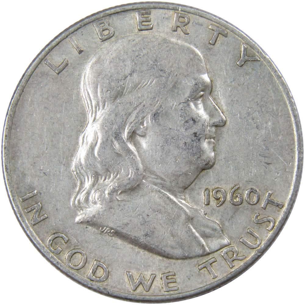 1960 D Franklin Half Dollar XF EF Extremely Fine 90% Silver 50c US Coin