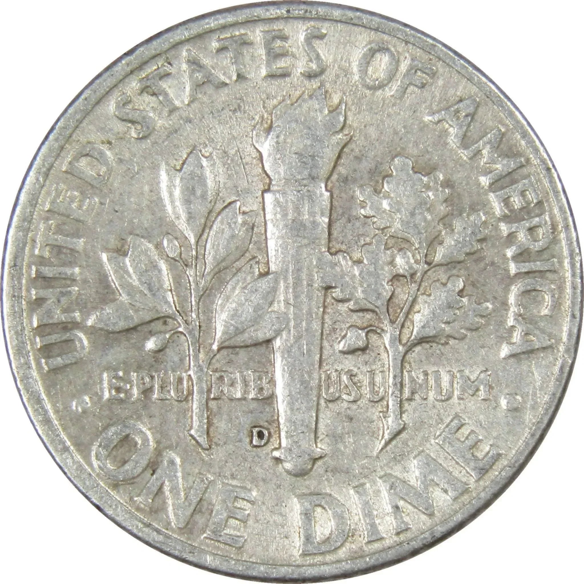1948 D Roosevelt Dime AG About Good 90% Silver 10c US Coin Collectible