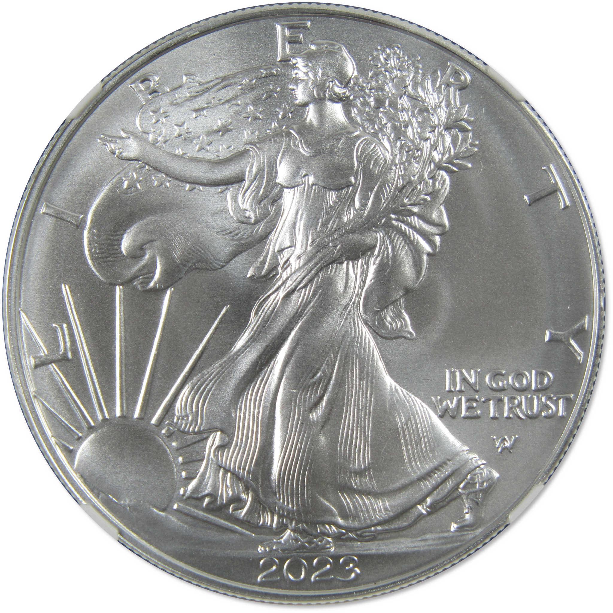 2023 American Silver Eagle MS 70 NGC First Day Gaudioso SKU:OPC91