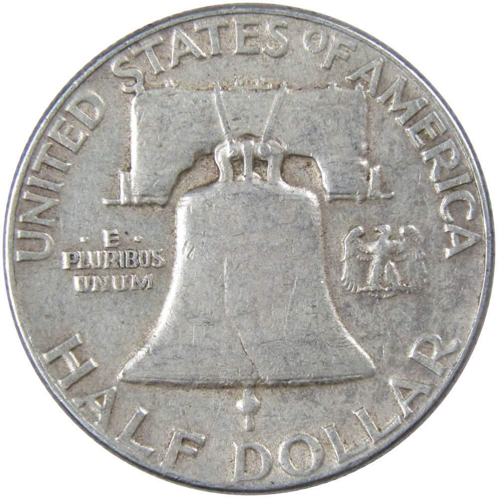 1950 Franklin Half Dollar VF Very Fine 90% Silver 50c US Coin Collectible