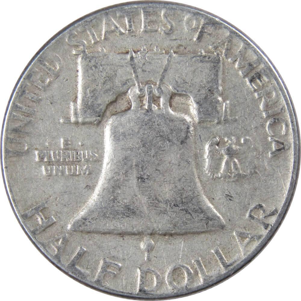 1954 Franklin Half Dollar VG Very Good 90% Silver 50c US Coin Collectible