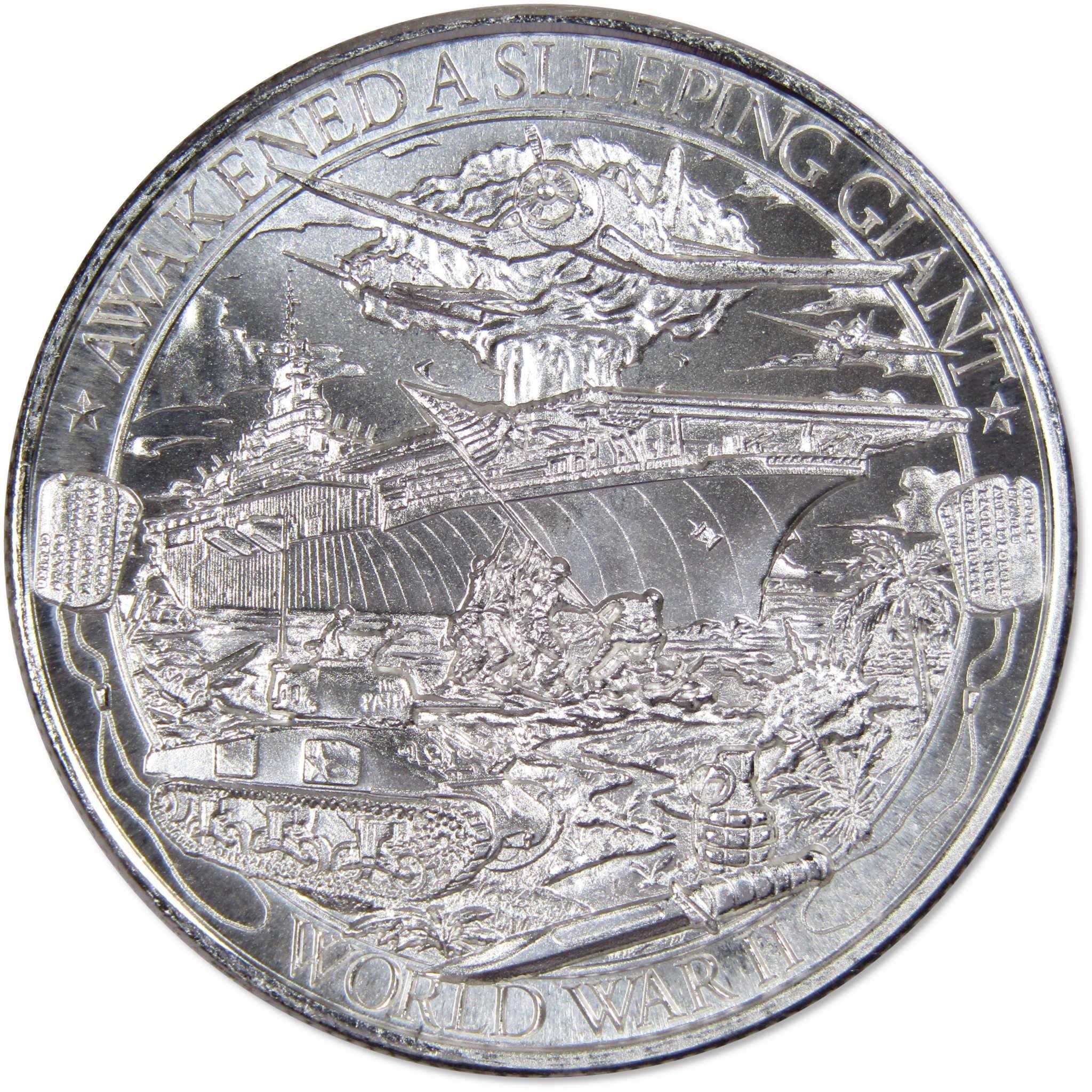 Patriot Series World War II 1 oz .999 Fine Silver Round Proof-Like 2019
