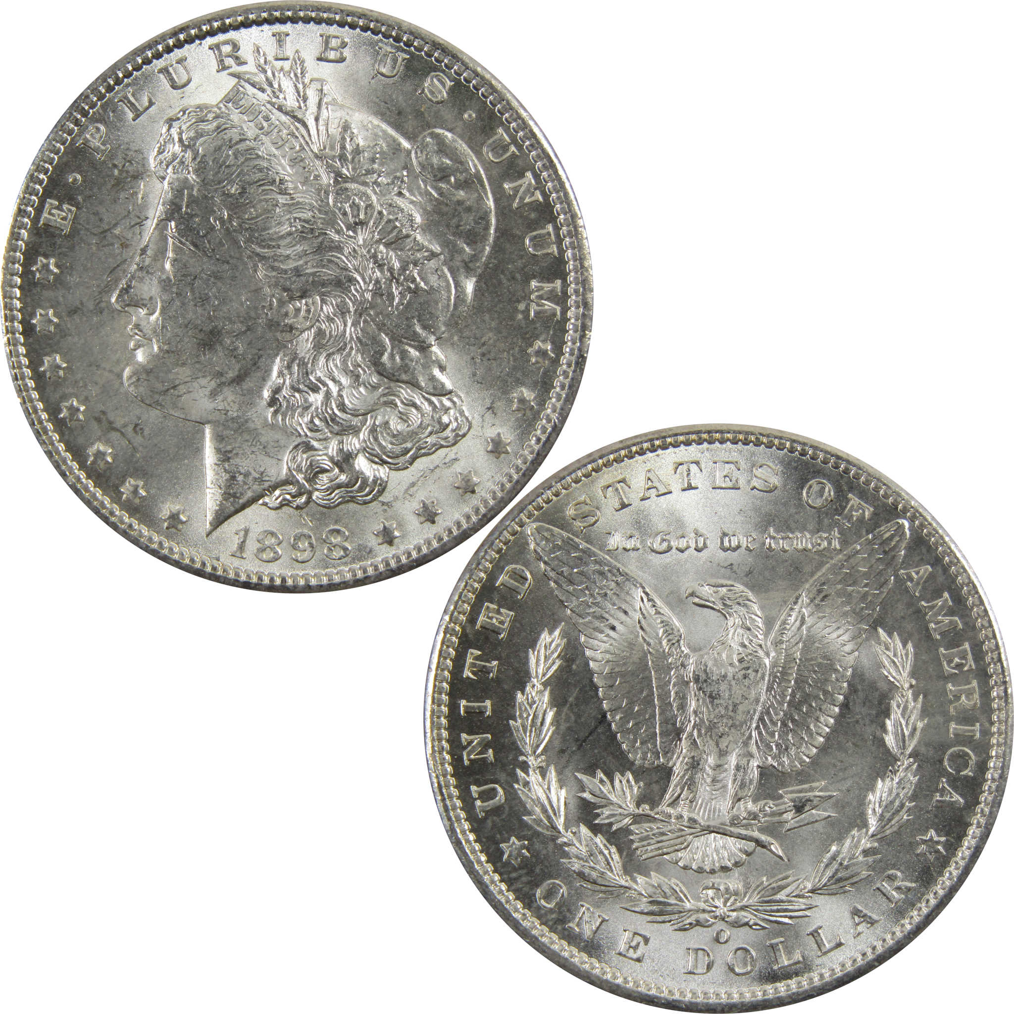 1898 O Morgan Dollar BU Uncirculated 90% Silver $1 Coin SKU:I5290 - Morgan coin - Morgan silver dollar - Morgan silver dollar for sale - Profile Coins & Collectibles