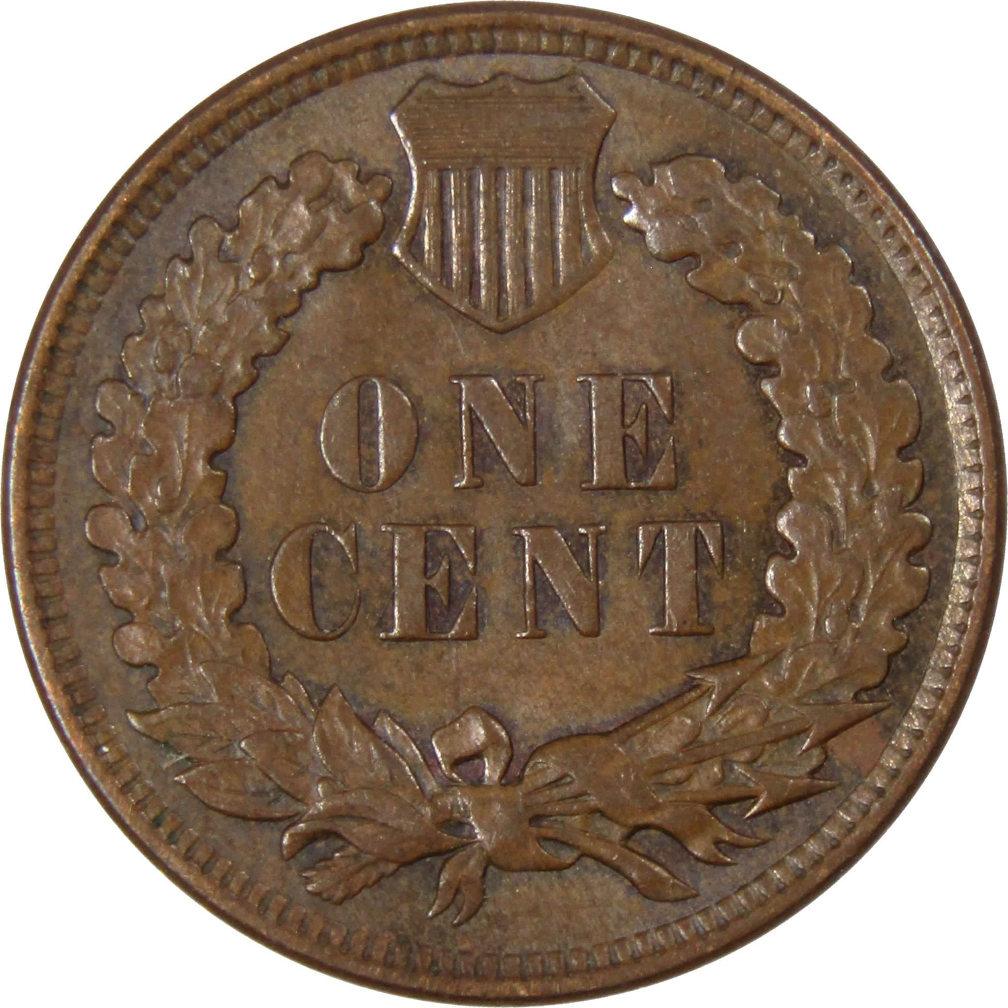 1906 Indian Head Cent AU About Uncirculated Bronze Penny 1c Coin Collectible