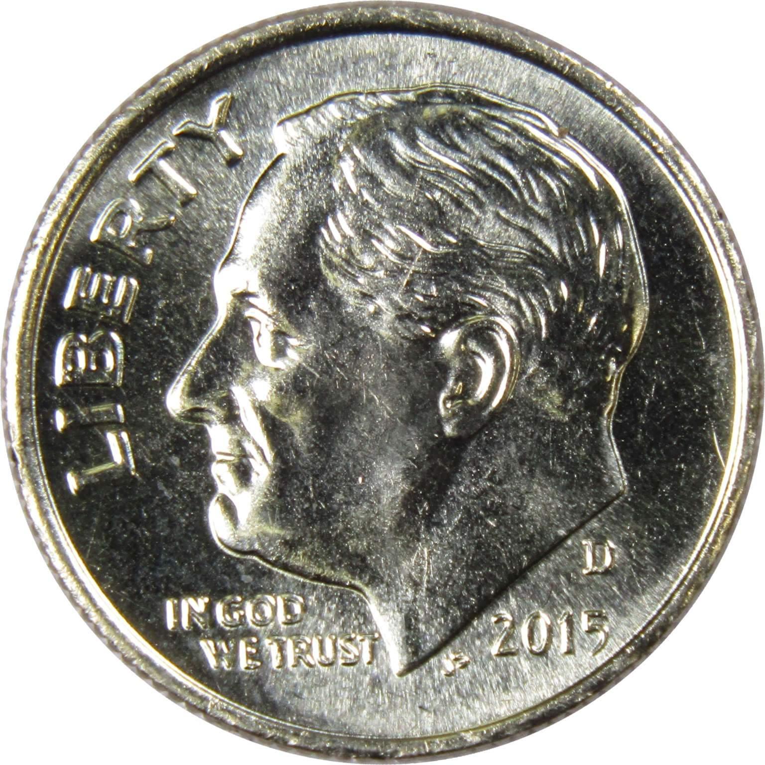 2015 D Roosevelt Dime BU Uncirculated Mint State 10c US Coin