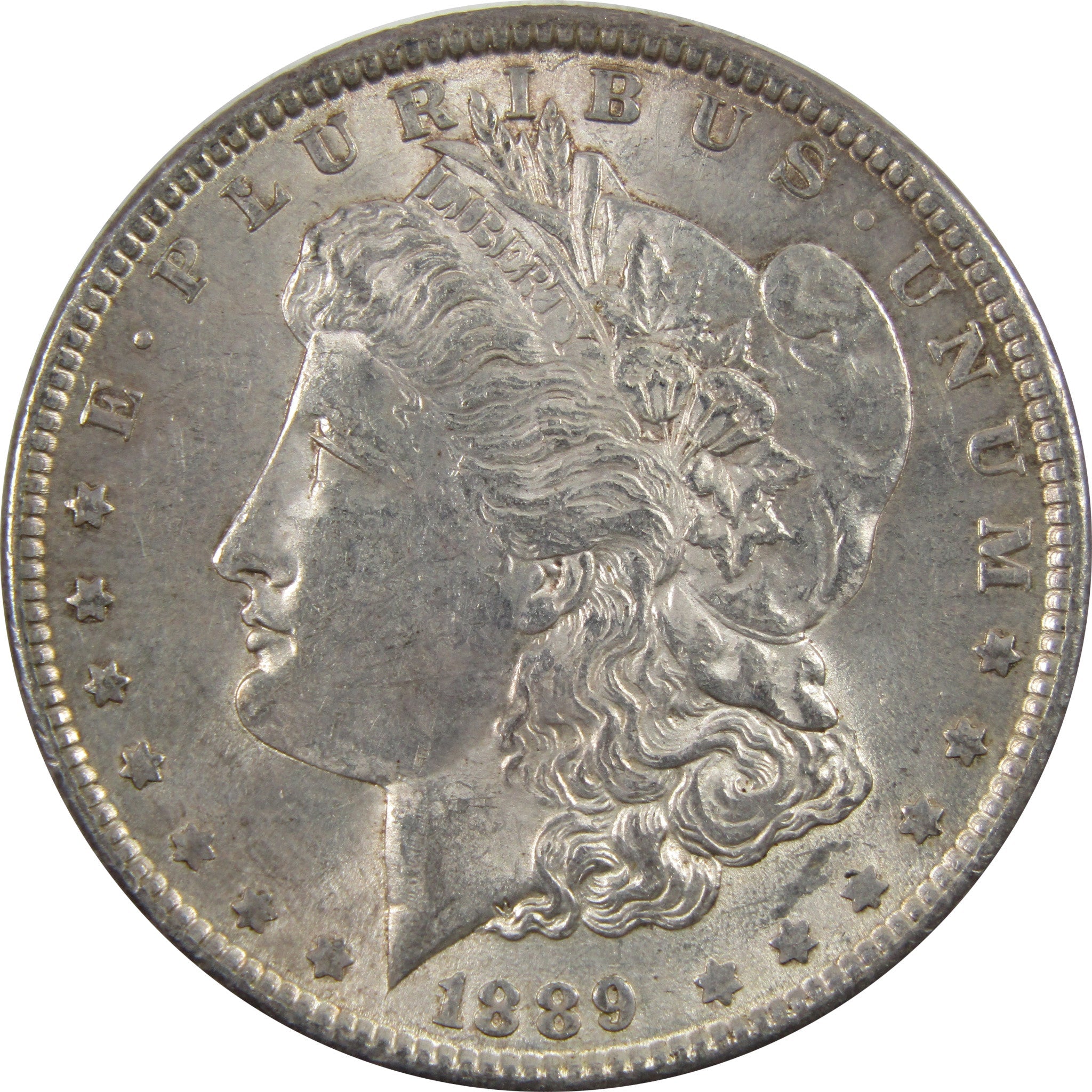 1889 Morgan Dollar AU About Uncirculated 90% Silver $1 Coin SKU:I5497 - Morgan coin - Morgan silver dollar - Morgan silver dollar for sale - Profile Coins & Collectibles