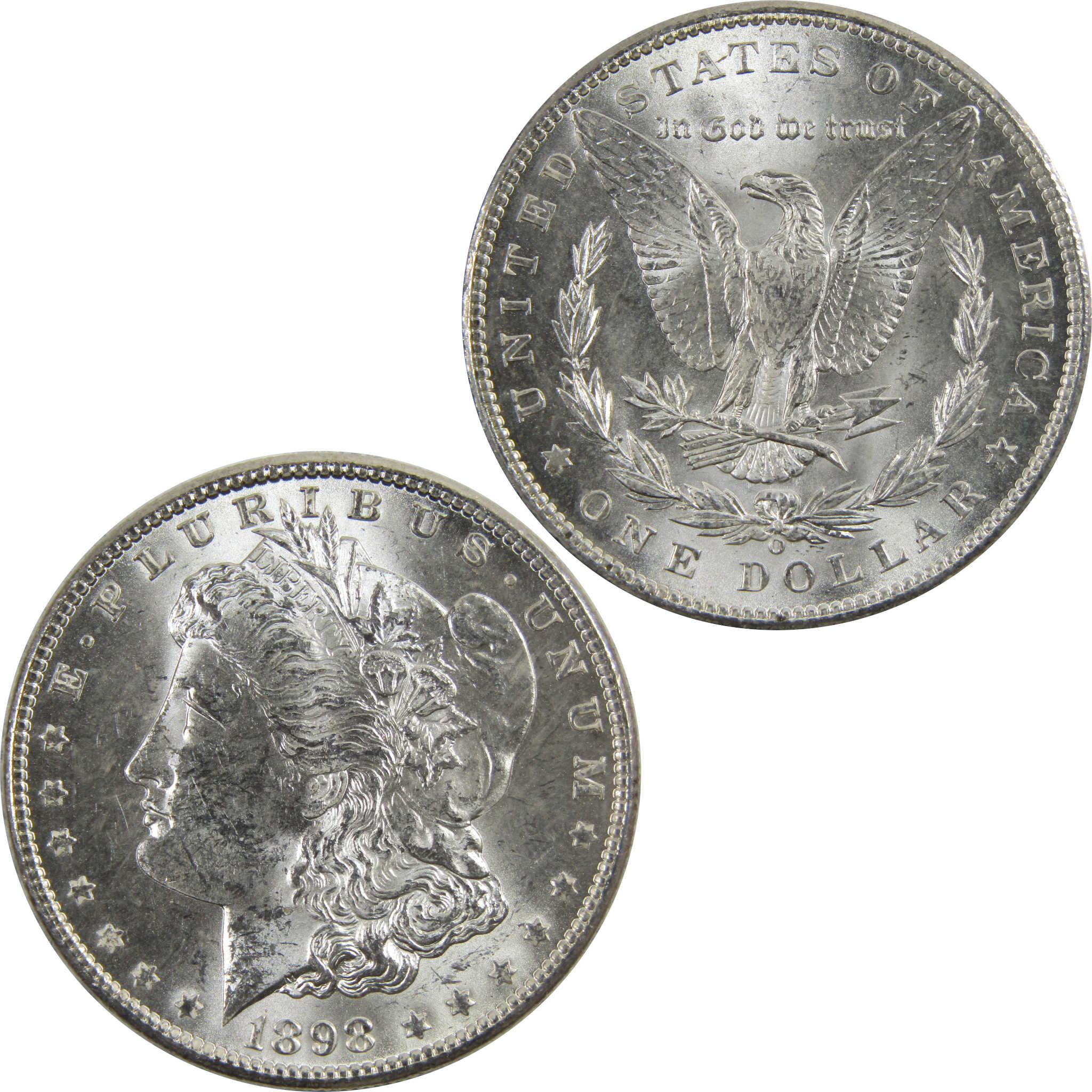 1898 O Morgan Dollar BU Uncirculated 90% Silver $1 Coin SKU:I5253 - Morgan coin - Morgan silver dollar - Morgan silver dollar for sale - Profile Coins & Collectibles