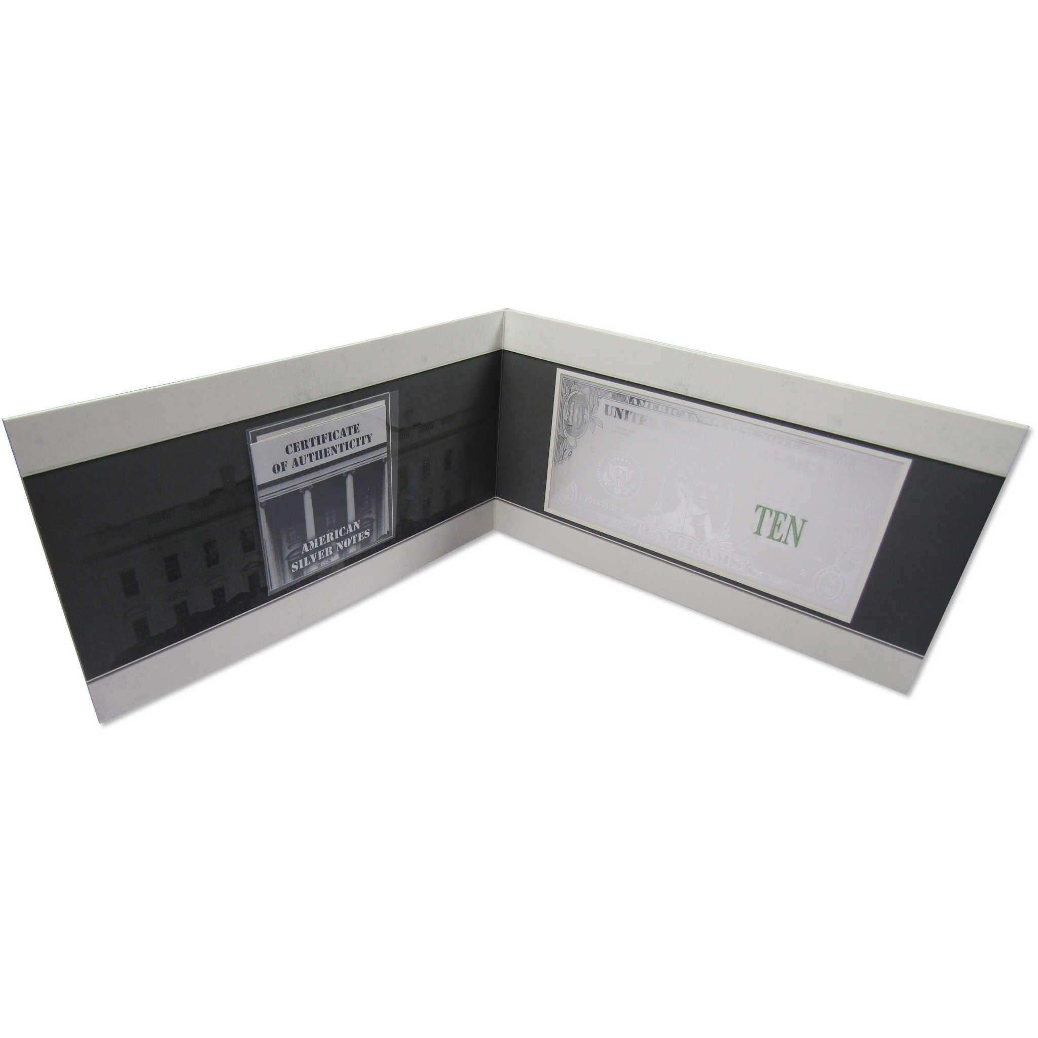 Thomas Jefferson 10g .999 Silver Proof American Bank Note Bar Collectible