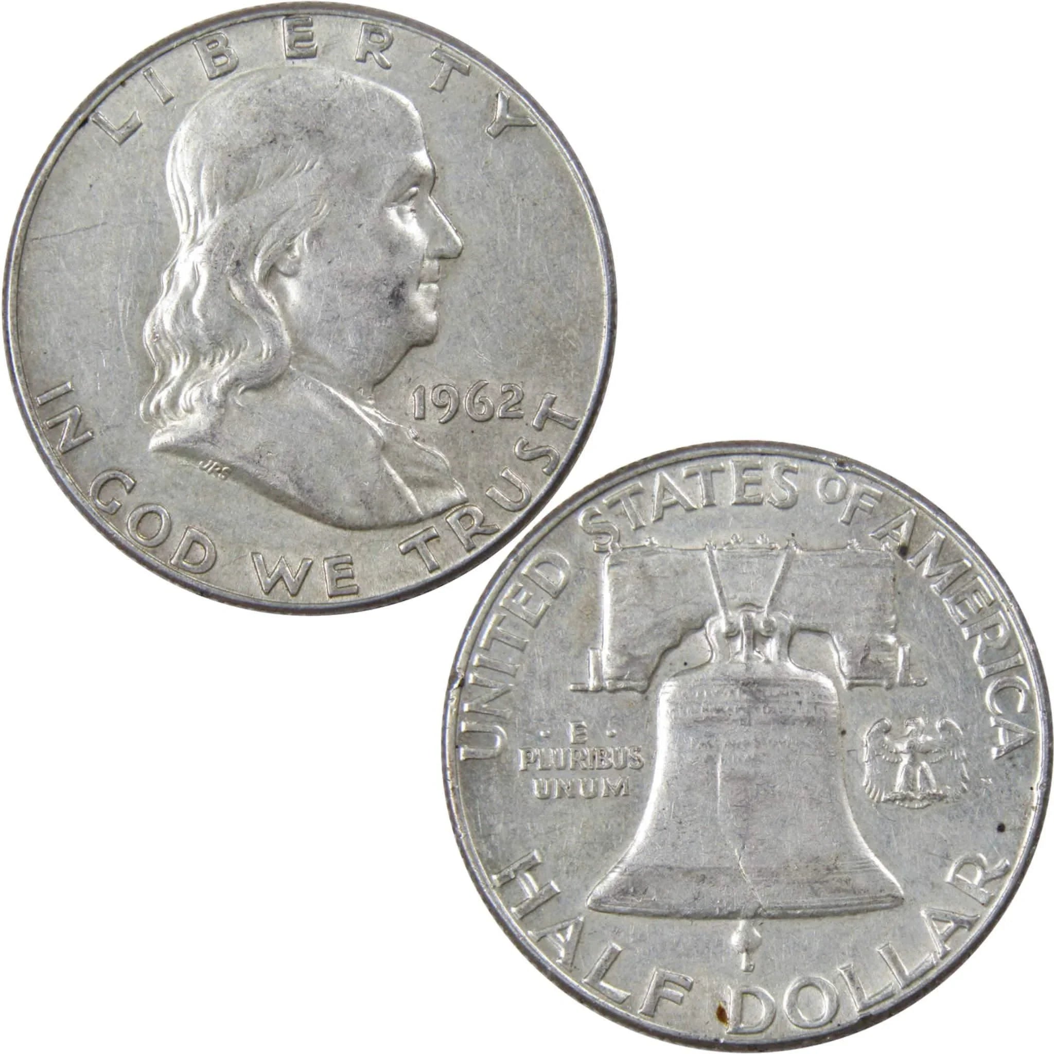 1962 Franklin Half Dollar XF EF Extremely Fine 90% Silver 50c US Coin