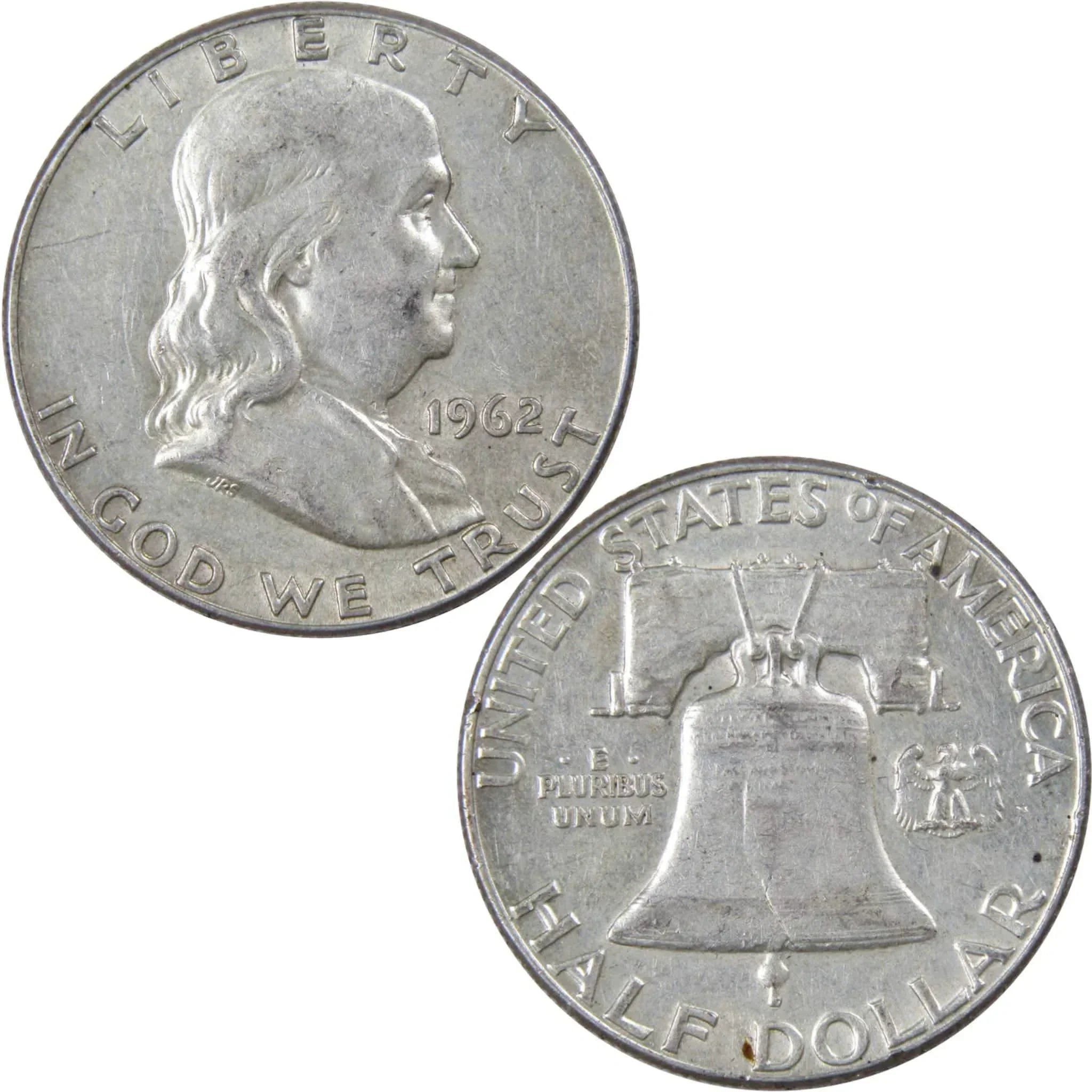 1962 Franklin Half Dollar XF EF Extremely Fine 90% Silver 50c US Coin