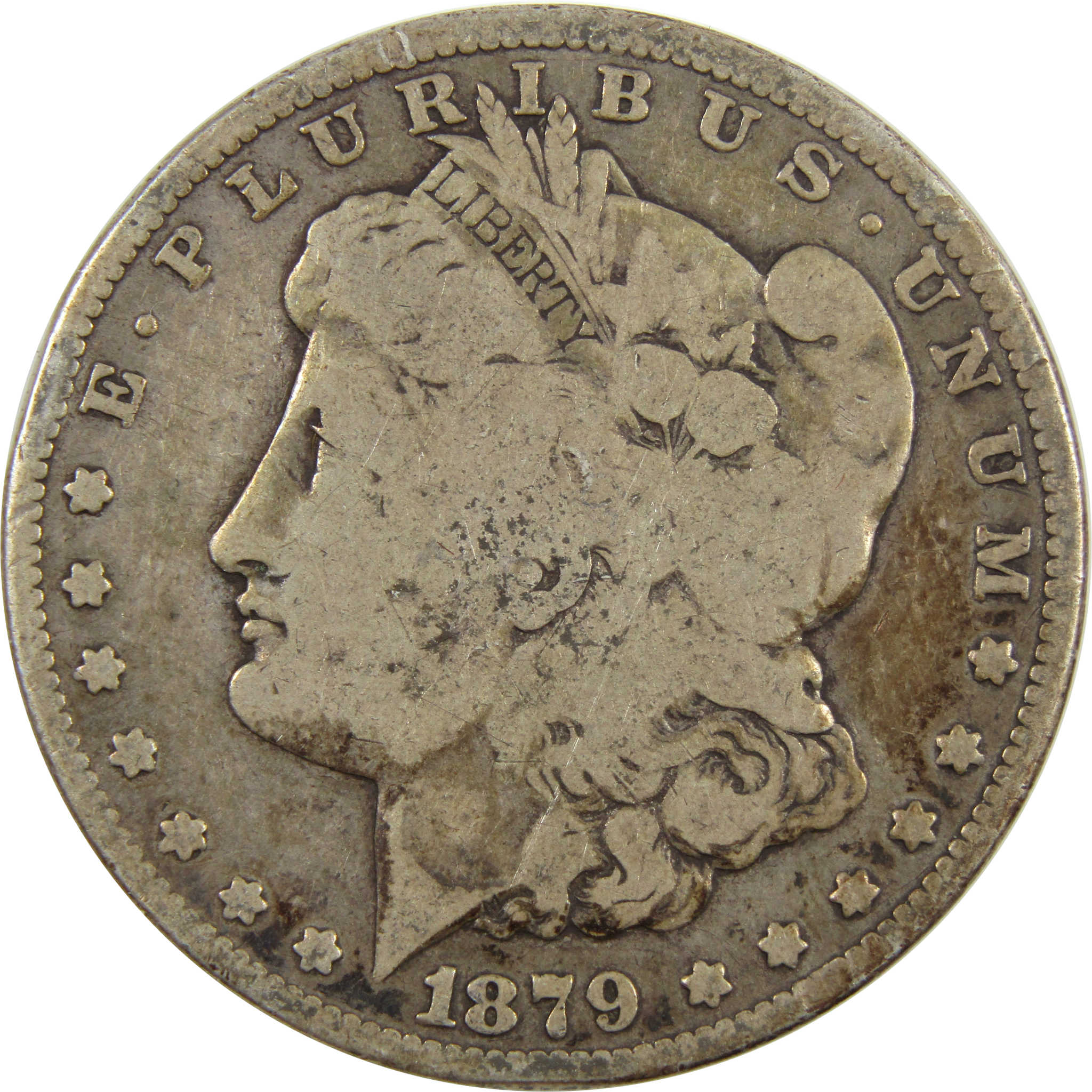 1879 S Rev 78 Morgan Dollar AG About Good 90% Silver $1 Coin SKU:I4833 - Morgan coin - Morgan silver dollar - Morgan silver dollar for sale - Profile Coins & Collectibles