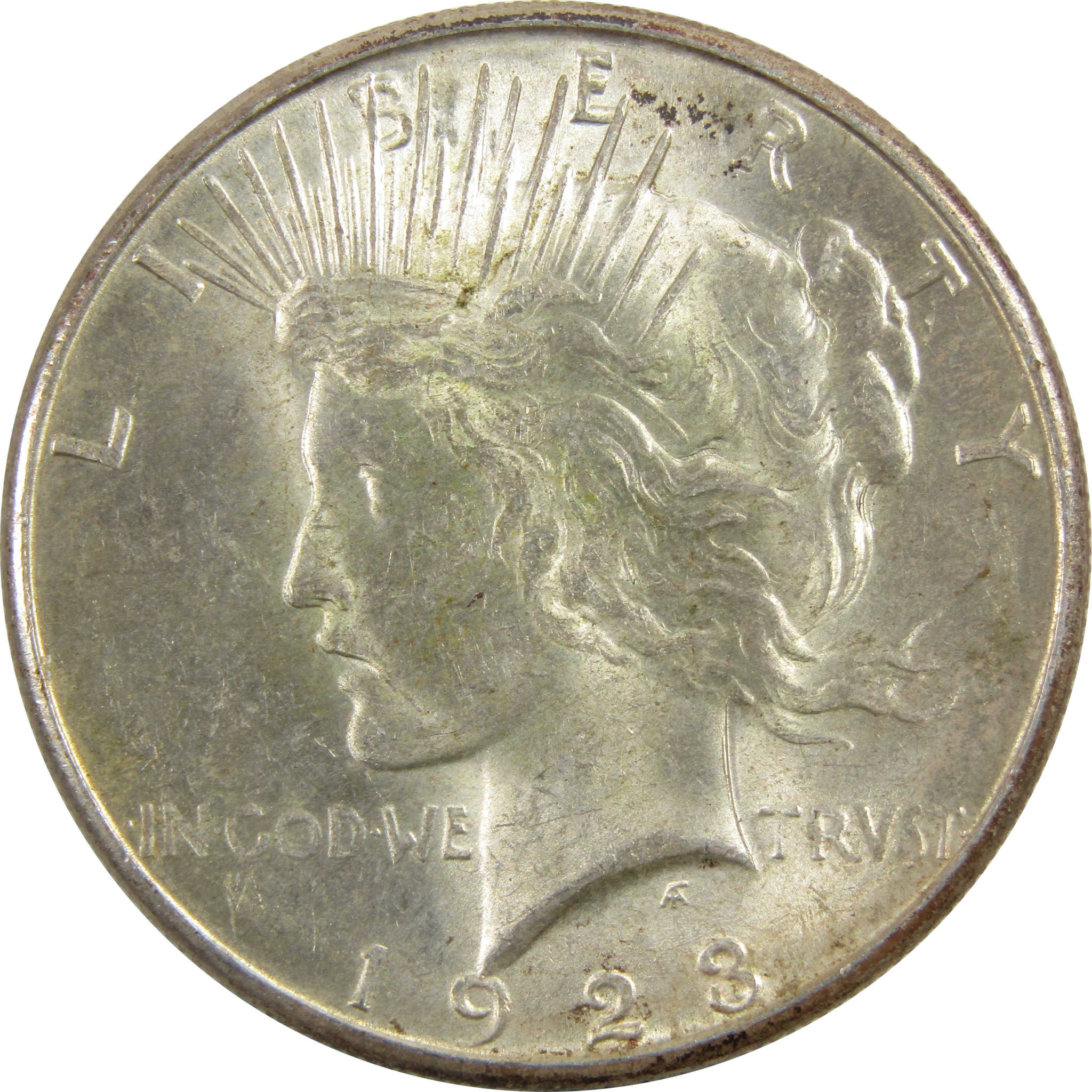 1923 S Peace Dollar Borderline Uncirculated 90 Silver 1 SKU I5614