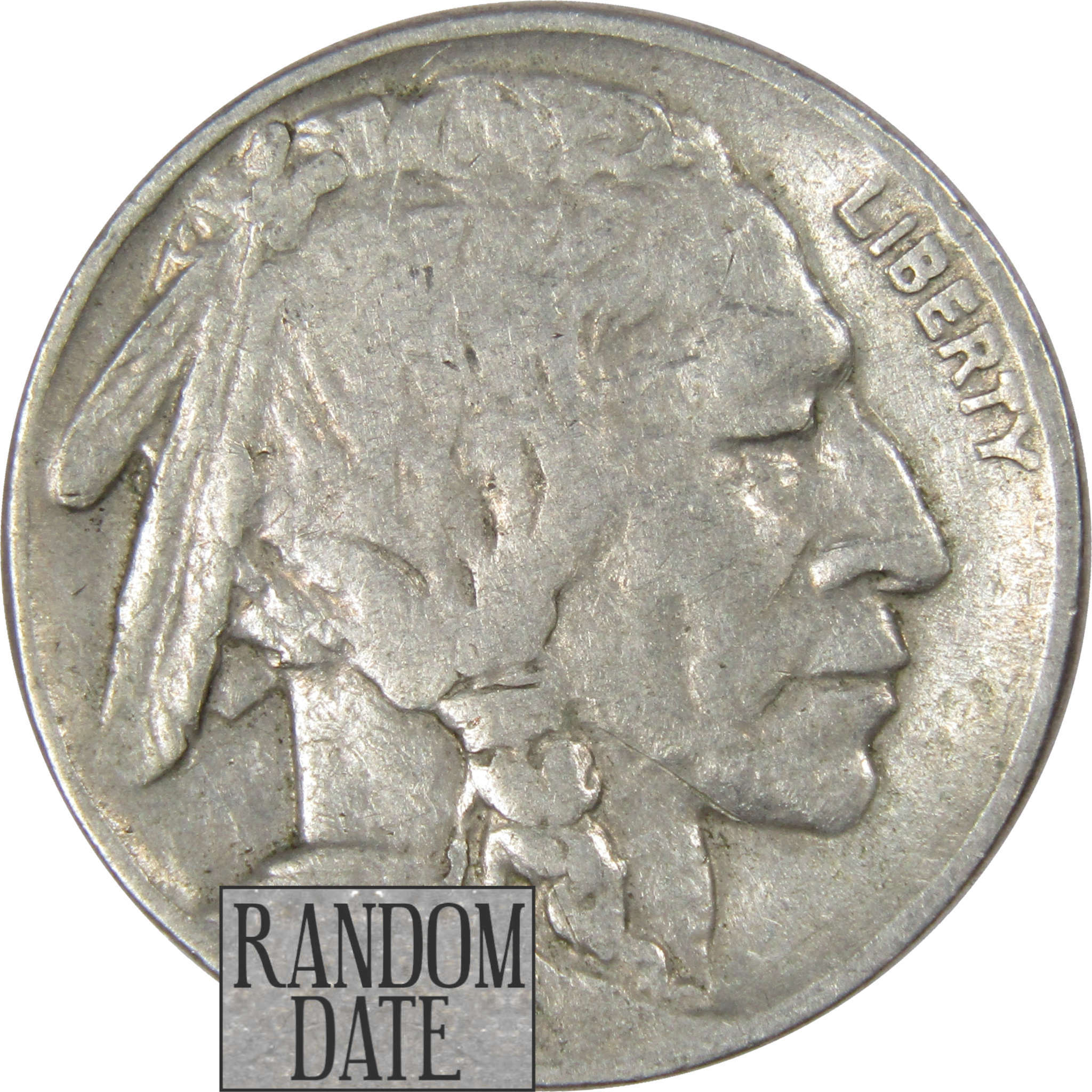 Indian Head Buffalo Nickel 5 Cent Piece F Fine Random Date 5c US Coin