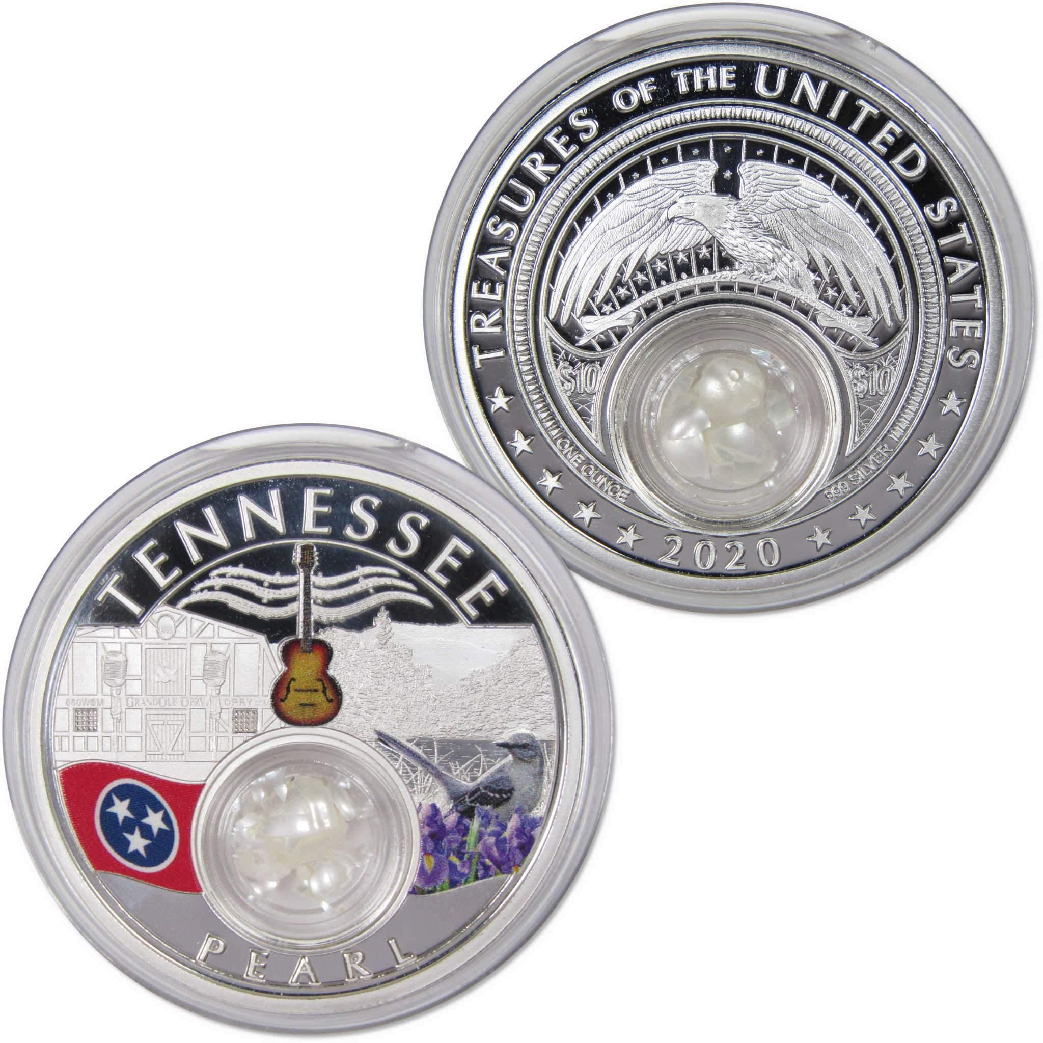 2020 Native American Mesa Grande Tennessee Pearl 1 oz .999 Fine Silver $10 Proof