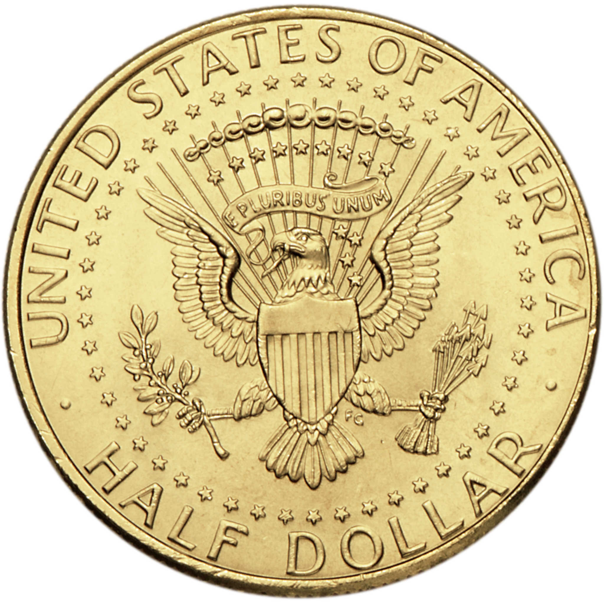 2022 Gold Plated Kennedy Half Dollar 2 Coin Set 50c Coin Collectible