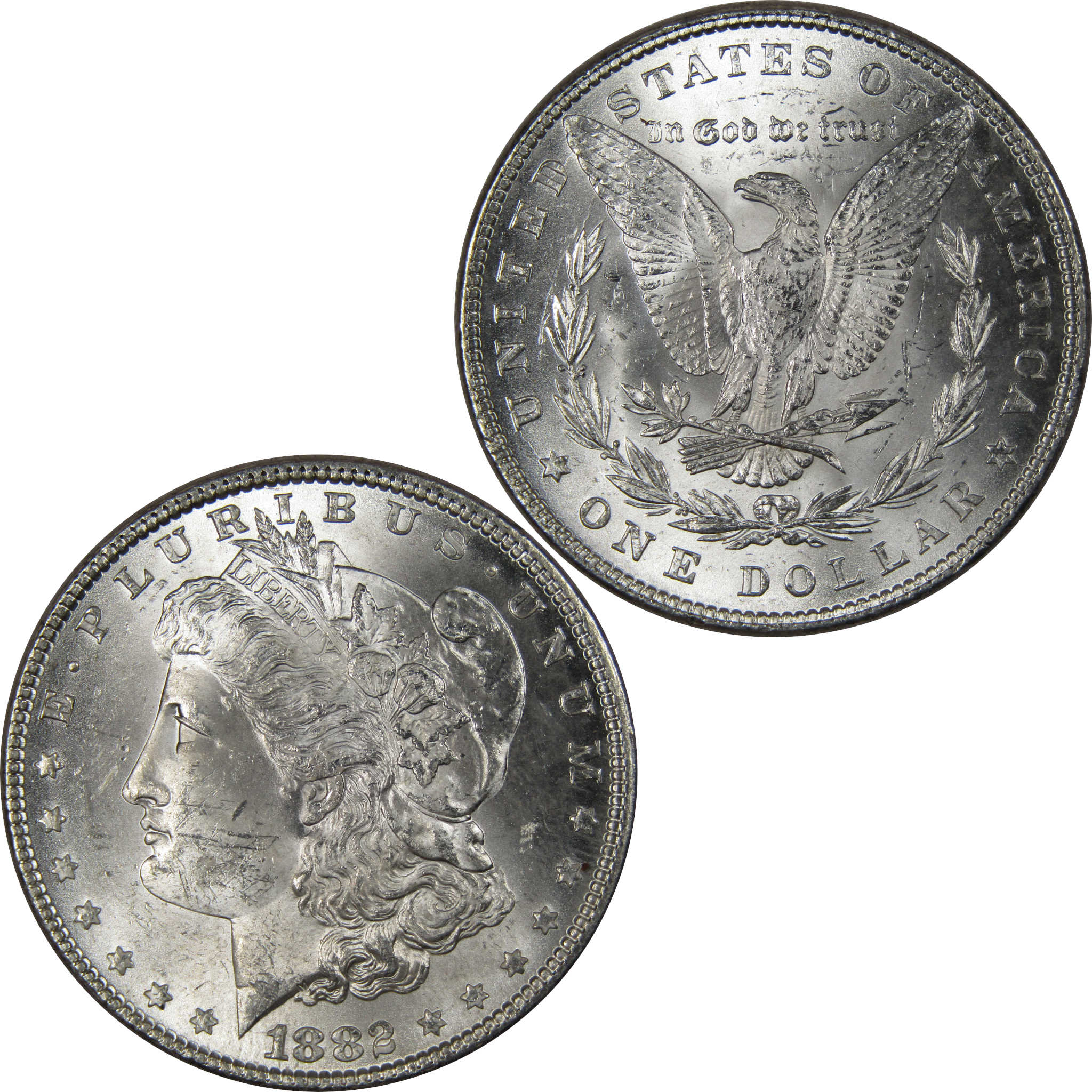 1882 Morgan Dollar BU Uncirculated Mint State 90% Silver SKU:IPC9648 - Morgan coin - Morgan silver dollar - Morgan silver dollar for sale - Profile Coins & Collectibles