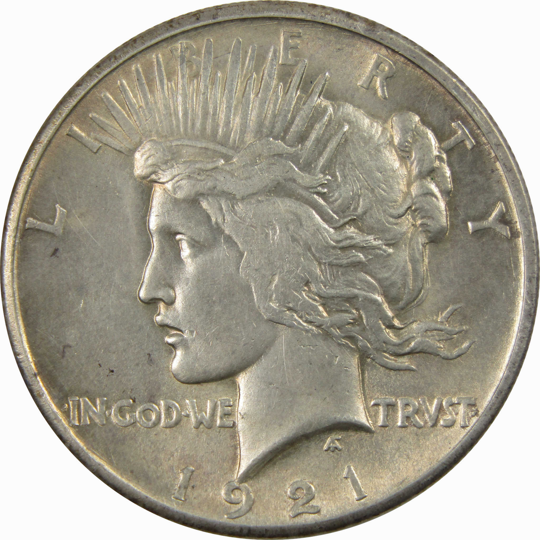 1921 High Relief Peace Dollar AU About Uncirculated Silver SKU:I4415