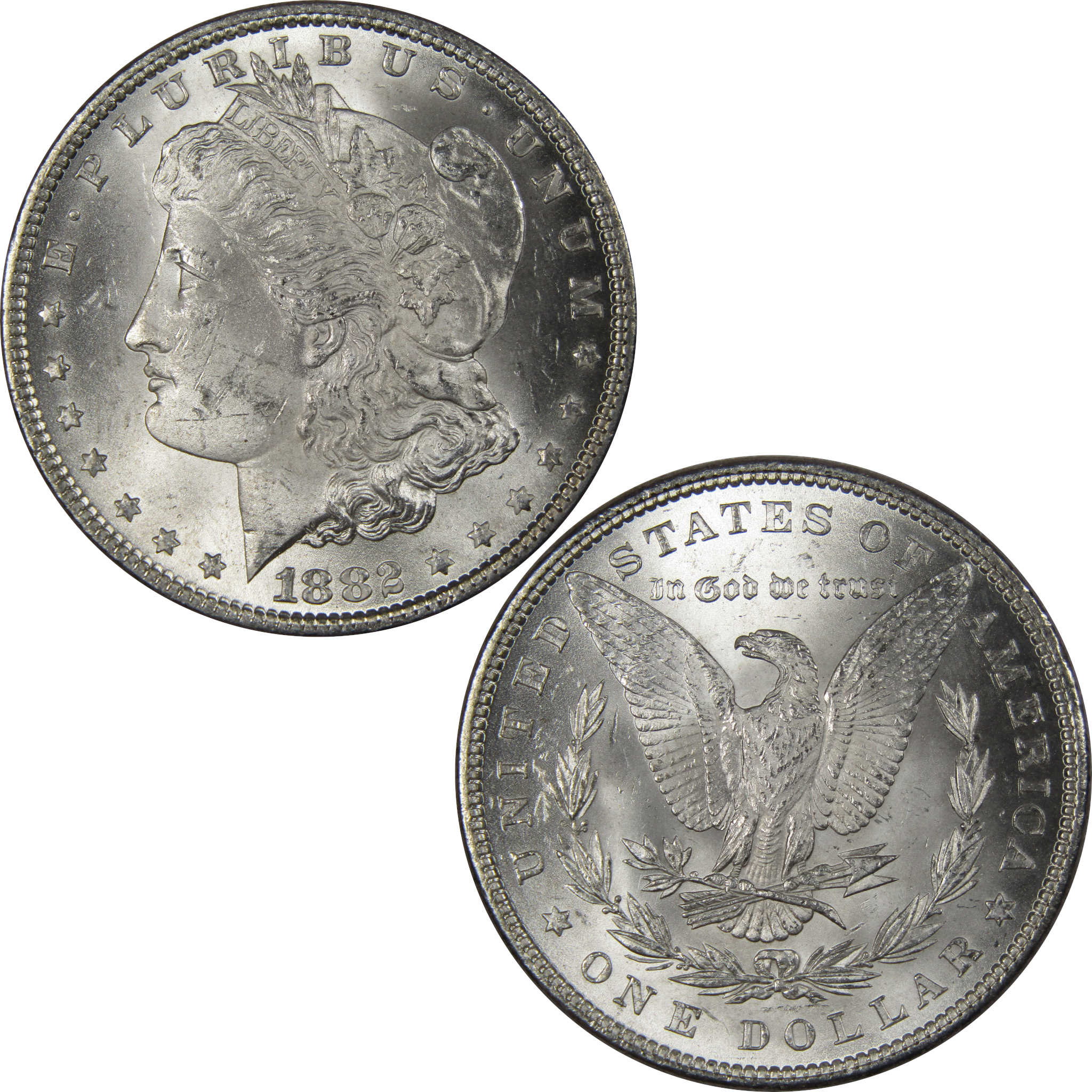 1882 Morgan Dollar BU Uncirculated Mint State 90% Silver SKU:IPC9697 - Morgan coin - Morgan silver dollar - Morgan silver dollar for sale - Profile Coins & Collectibles