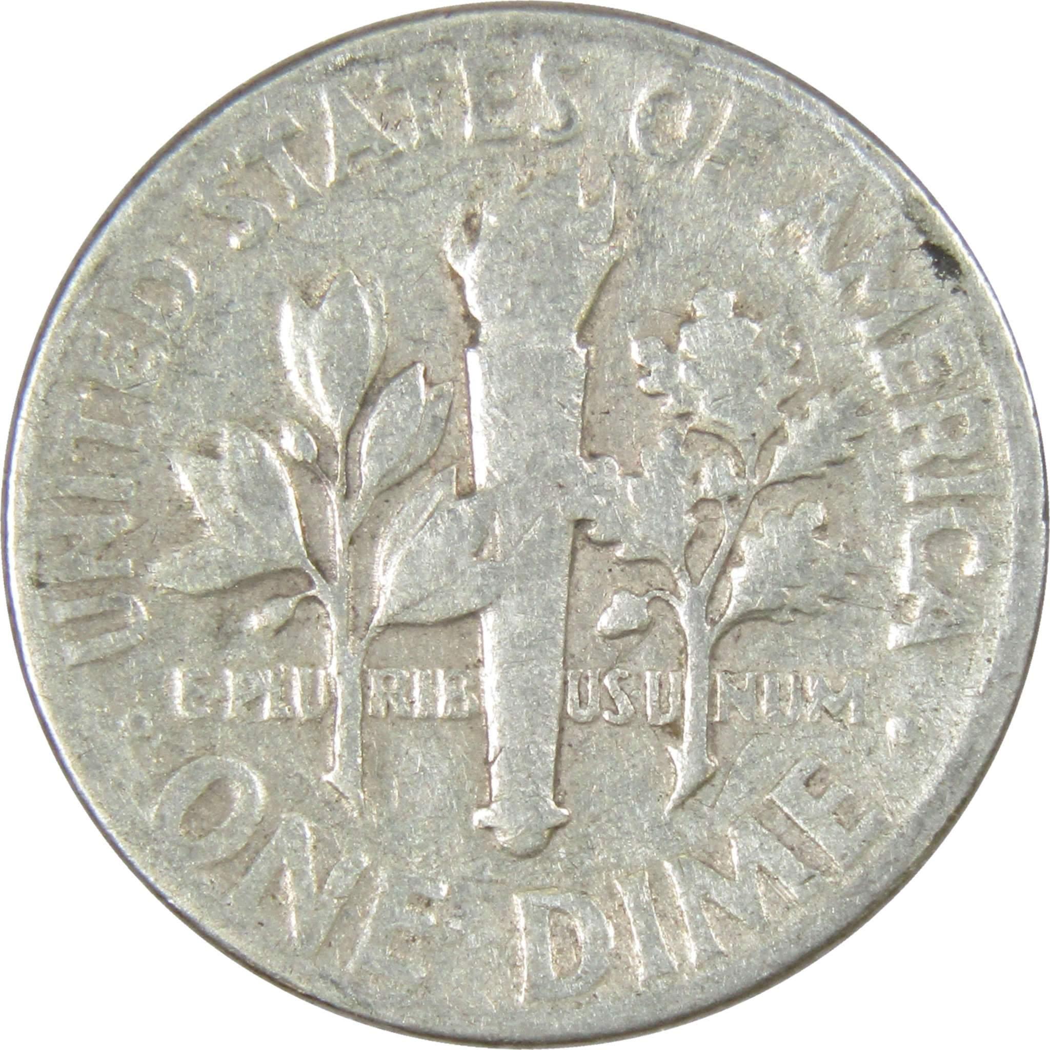 1952 Roosevelt Dime AG About Good 90% Silver 10c US Coin Collectible