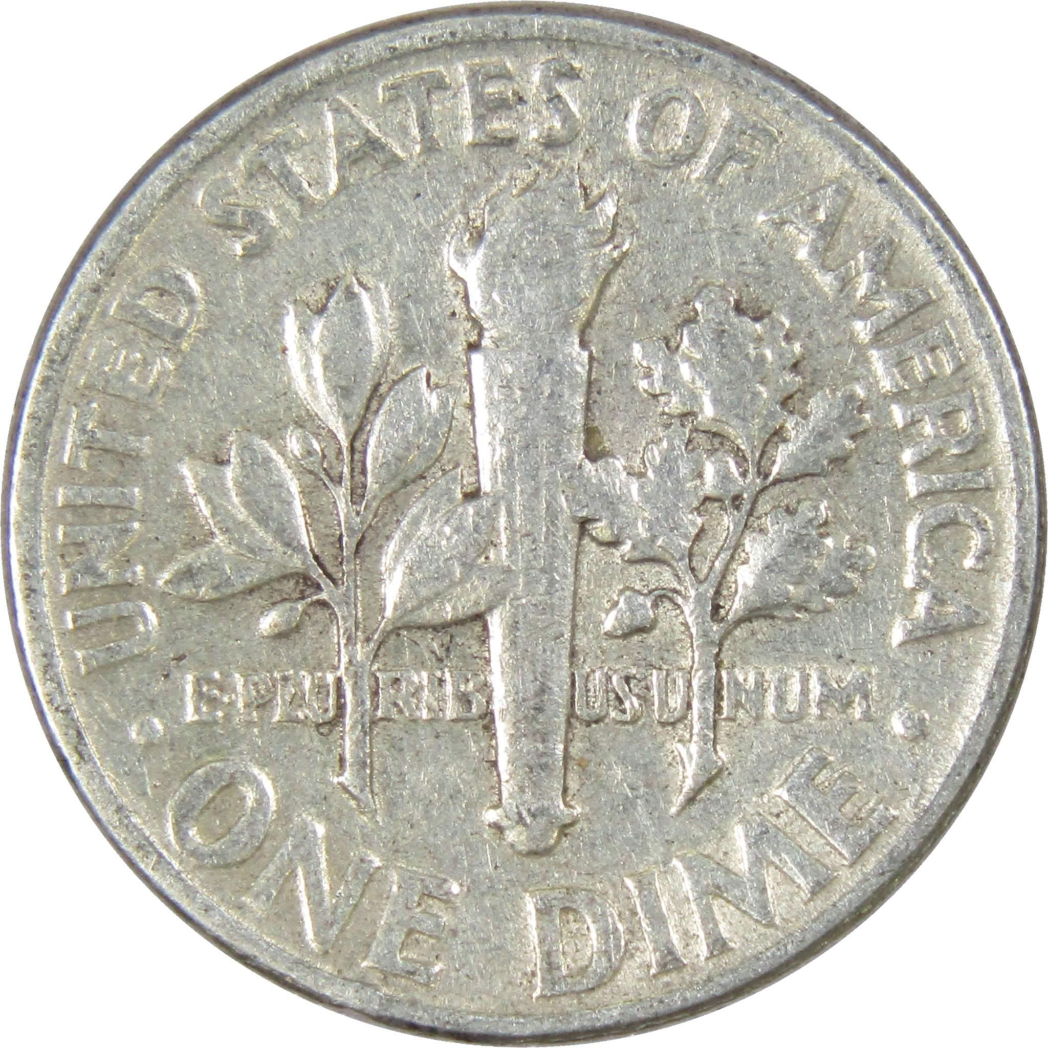 1954 Roosevelt Dime AG About Good 90% Silver 10c US Coin Collectible