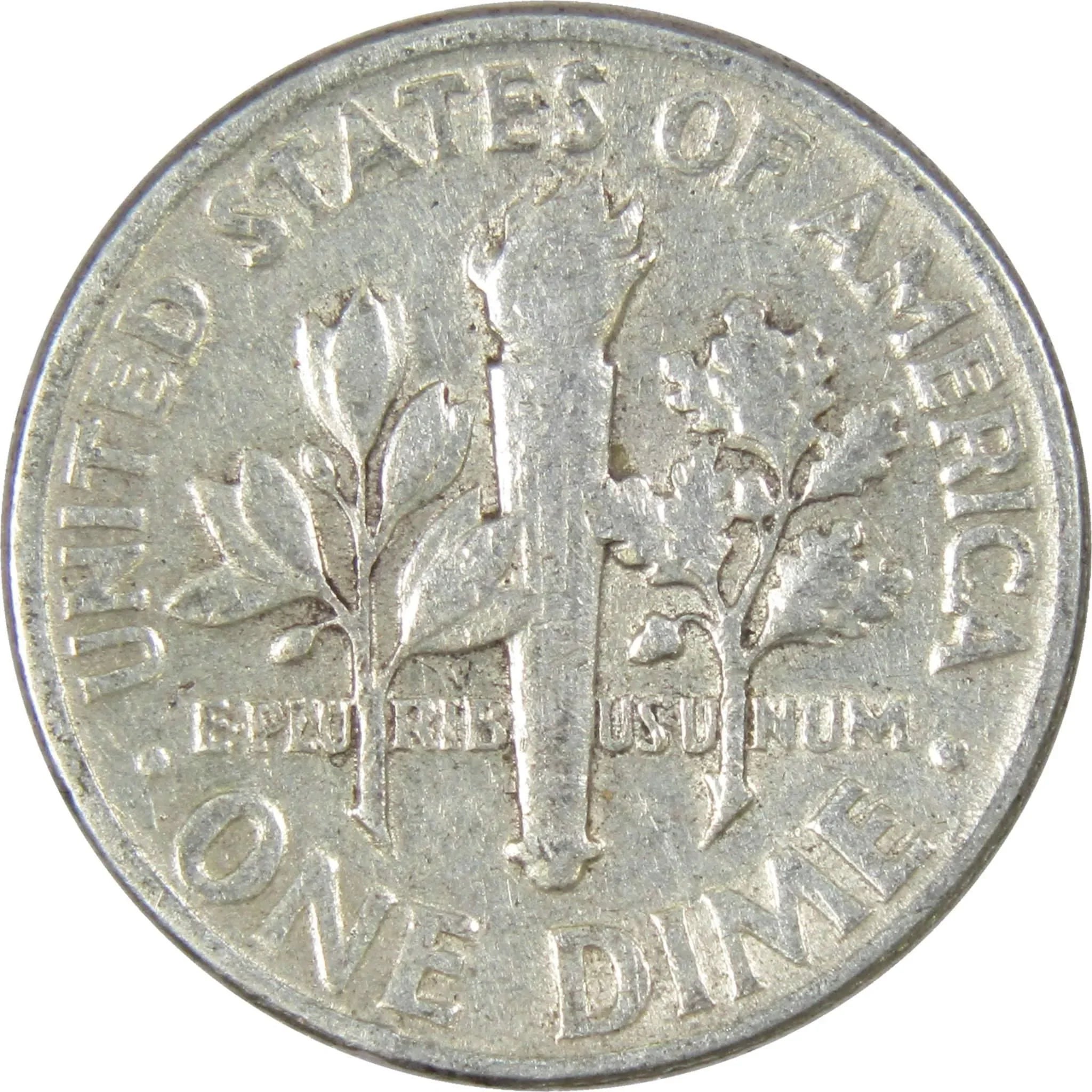 1954 Roosevelt Dime AG About Good 90% Silver 10c US Coin Collectible