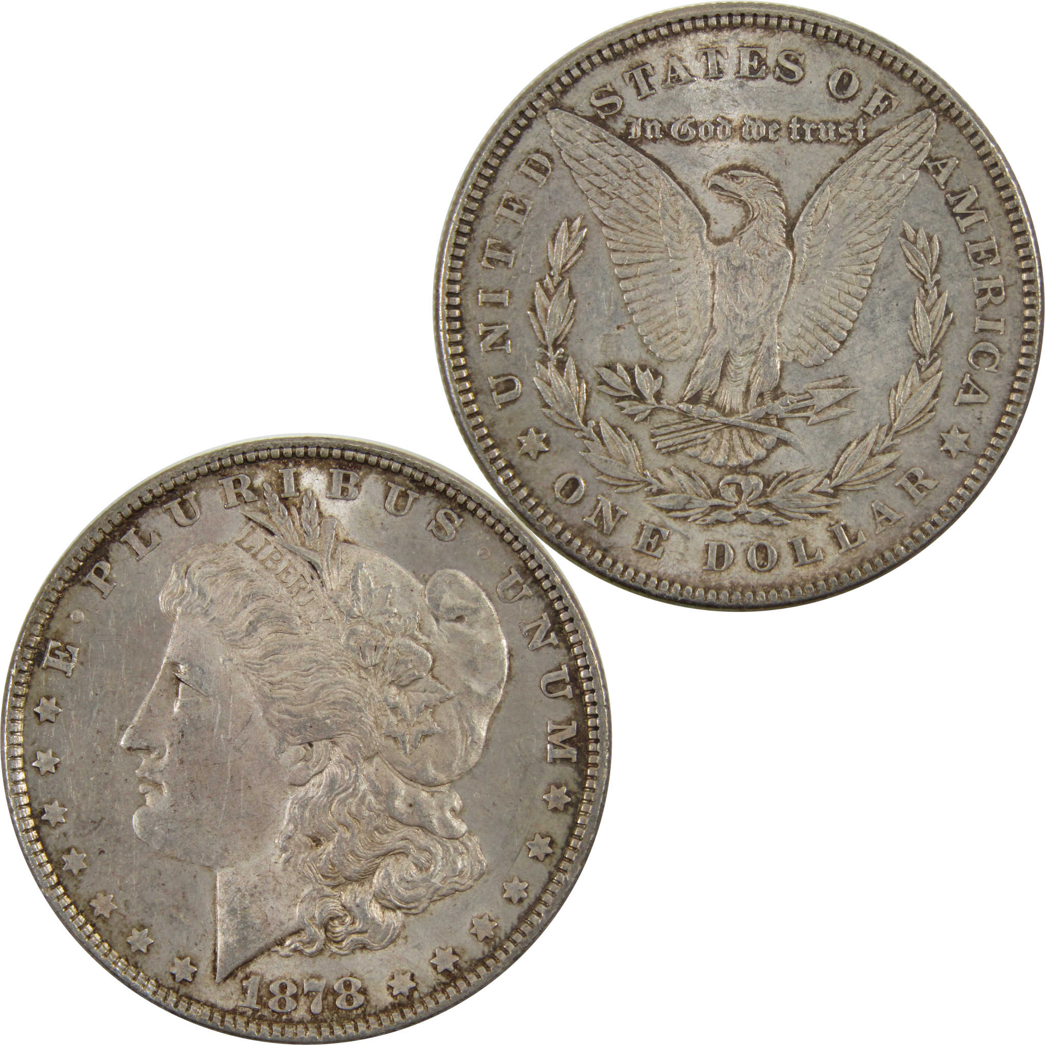 1878 7TF Rev 78 Morgan Dollar Borderline Unc 90% Silver SKU:I7639 - Morgan coin - Morgan silver dollar - Morgan silver dollar for sale - Profile Coins & Collectibles