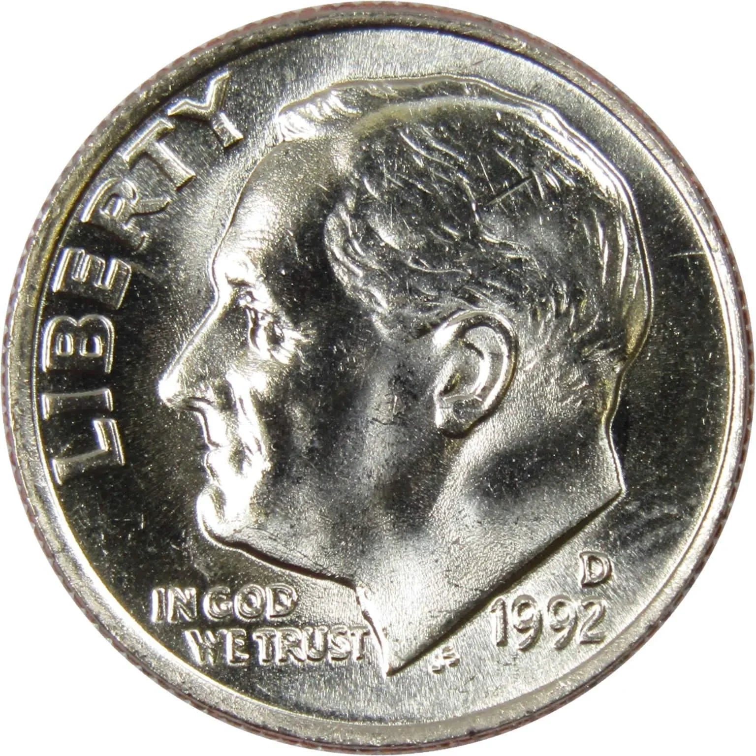 1992 D Roosevelt Dime BU Uncirculated Mint State 10c US Coin Collectible