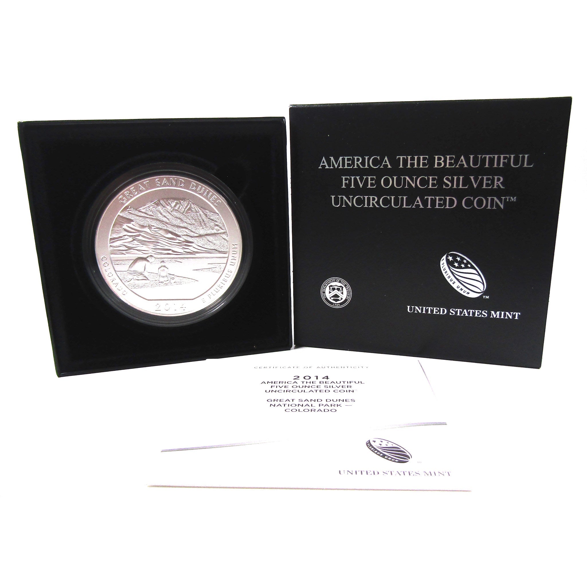 2014 P Great Sand Dunes National Park 5 oz Silver OGP COA SKU:CPC2111