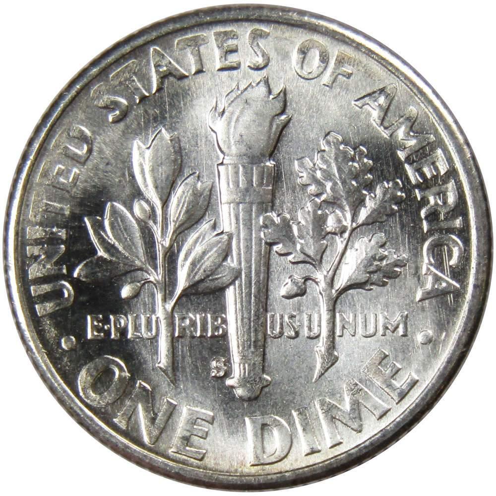 1949 S Roosevelt Dime BU Uncirculated Mint State 90% Silver 10c US Coin