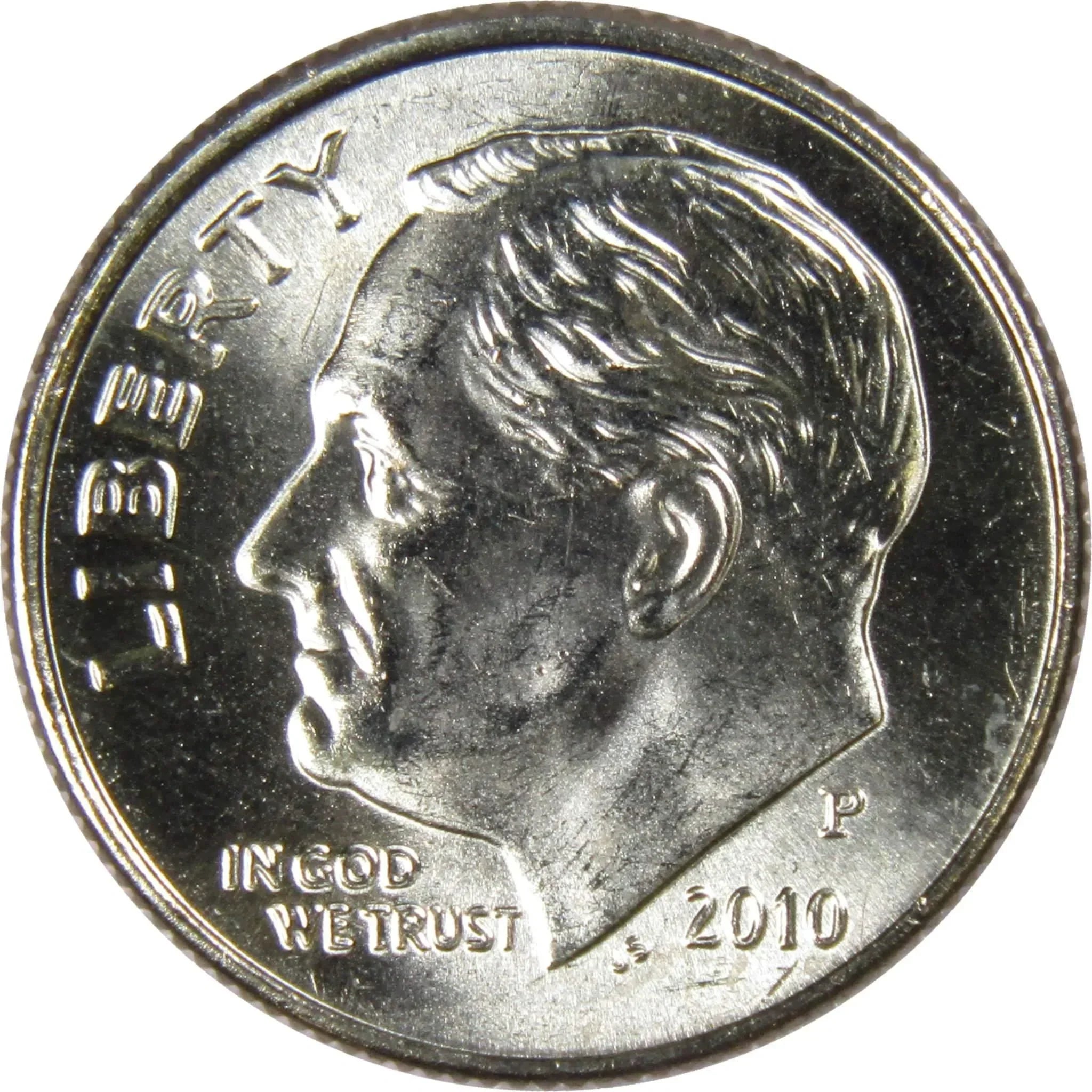 2010 P Roosevelt Dime BU Uncirculated Mint State 10c US Coin Collectible