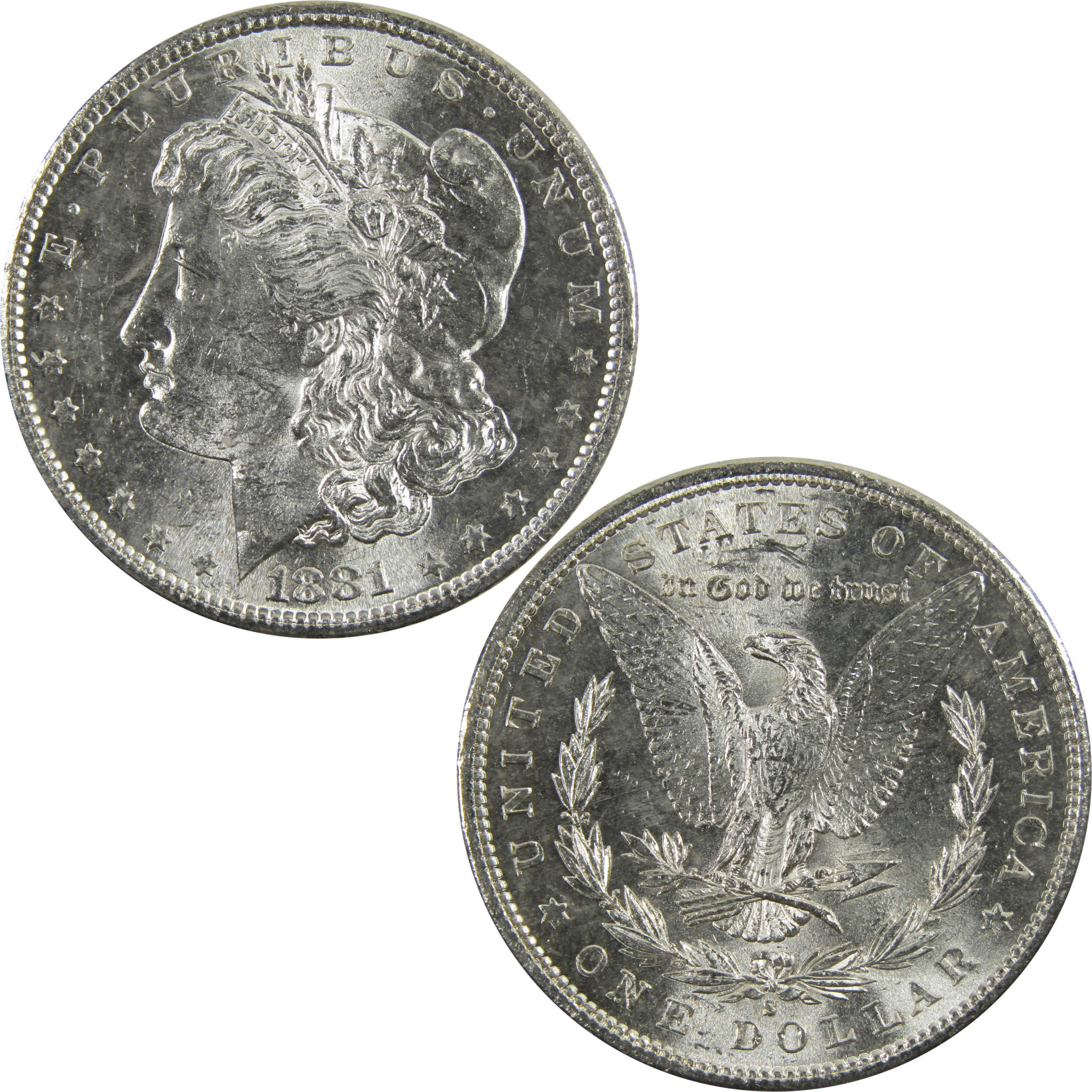 1881 S Morgan Dollar BU Uncirculated 90% Silver $1 Coin SKU:I5301 - Morgan coin - Morgan silver dollar - Morgan silver dollar for sale - Profile Coins & Collectibles