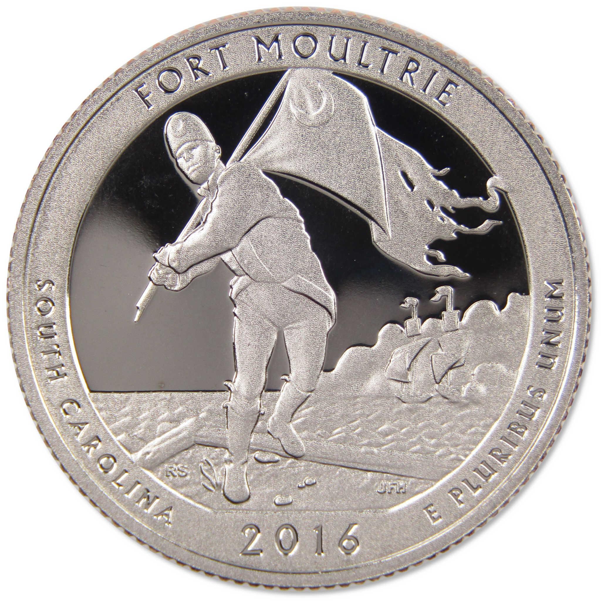 2016 S National Park Quarter 5 Coin Set Choice Proof Clad 25c Collectible