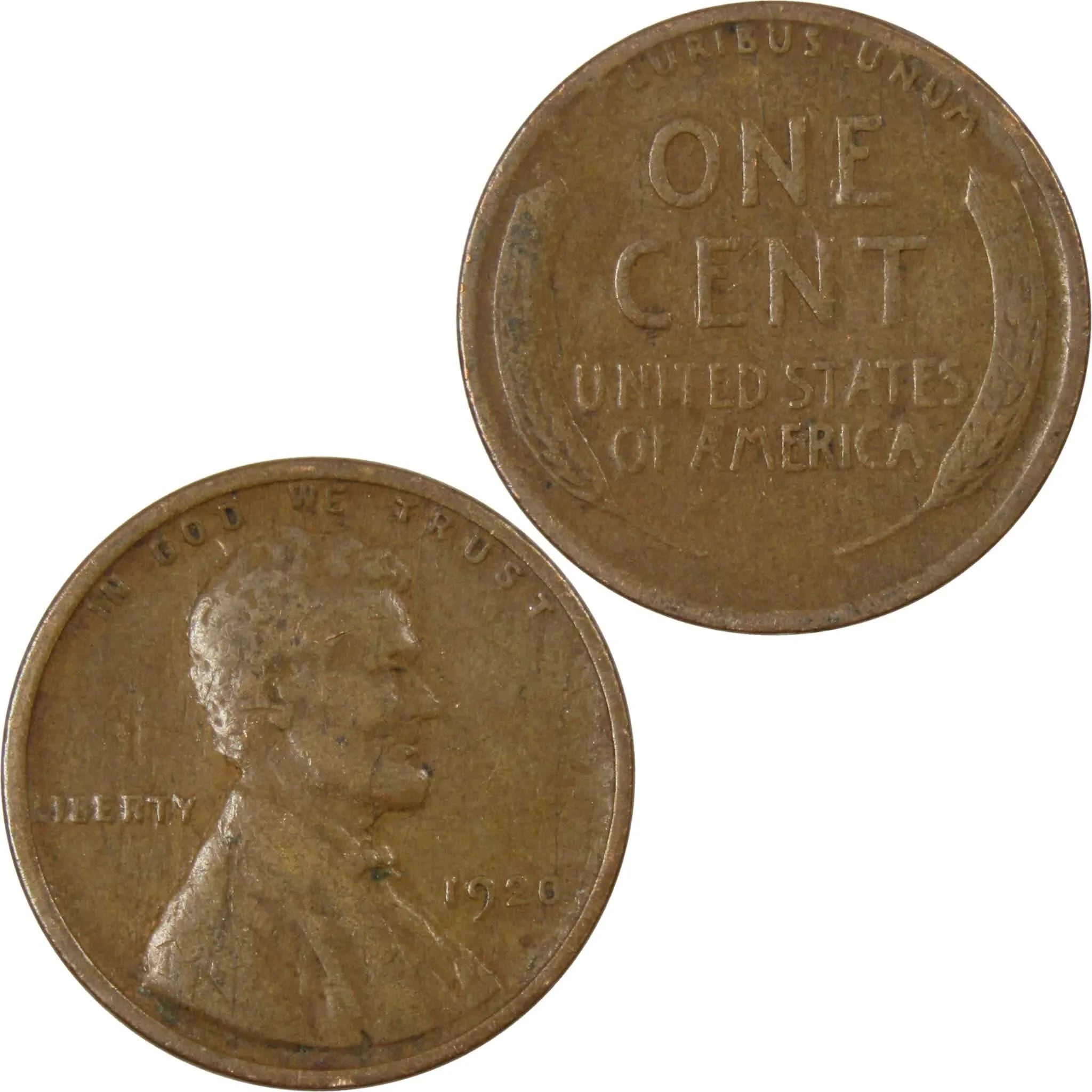 1920 Lincoln Wheat Cent AG About Good Bronze Penny 1c Coin Collectible