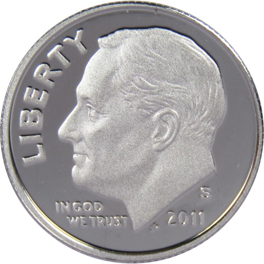 2011 S Roosevelt Dime Choice Proof 90% Silver 10c US Coin Collectible