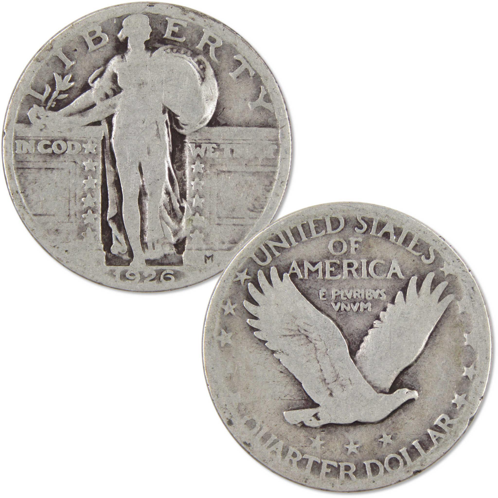 Standing Liberty Quarter 3 Coin PDS All Mint Gift Set AG About Good 90% Silver