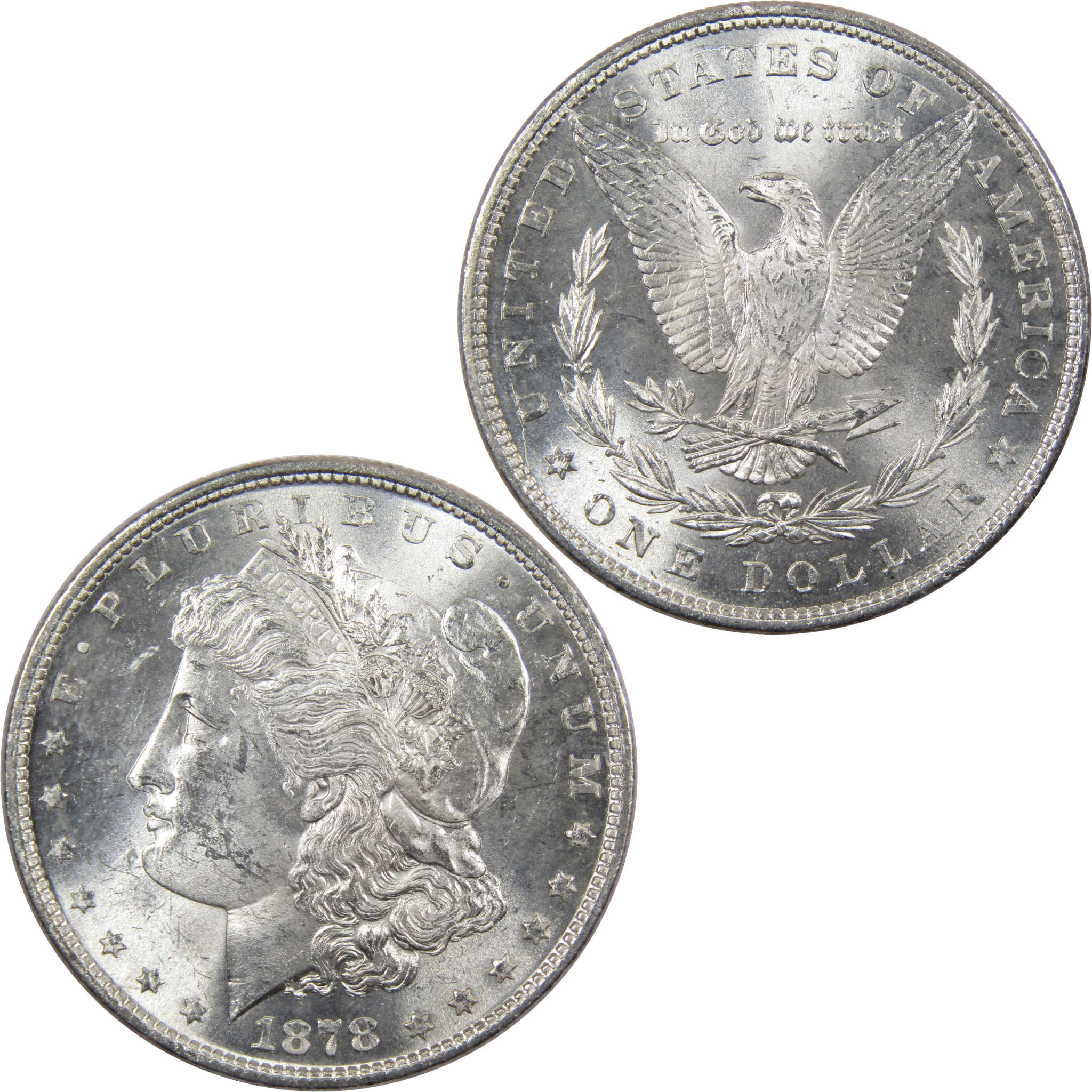 1878 7TF Rev 79 Morgan Dollar Uncirculated Mint State Silver SKU:I2201 - Morgan coin - Morgan silver dollar - Morgan silver dollar for sale - Profile Coins & Collectibles