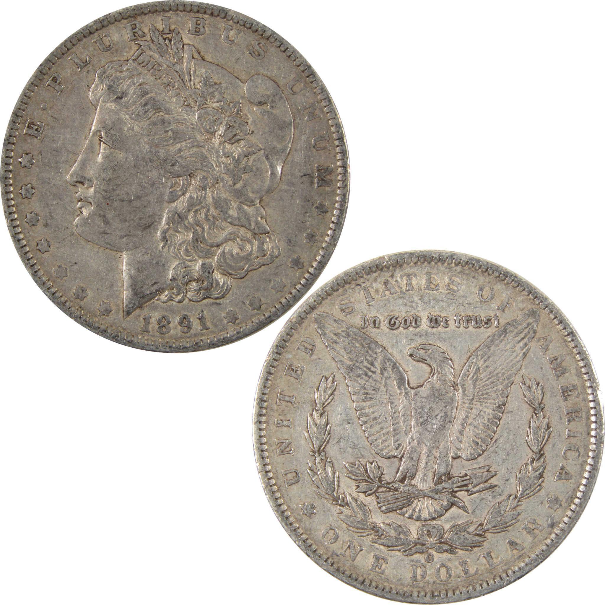 1891 O Morgan Dollar XF EF Extremely Fine 90% Silver $1 Coin SKU:I7449 - Morgan coin - Morgan silver dollar - Morgan silver dollar for sale - Profile Coins & Collectibles
